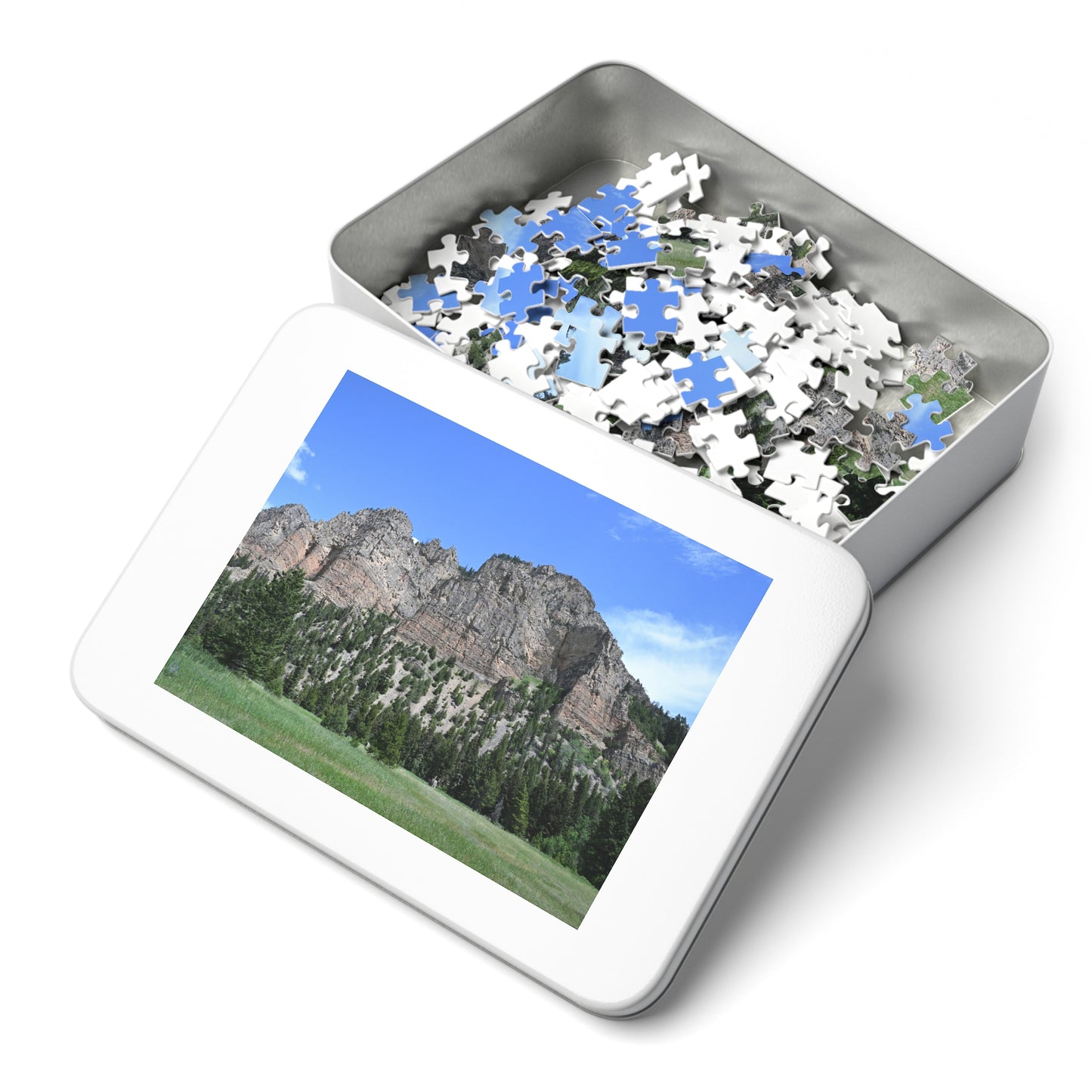 Scenic Jigsaw Puzzle with Tin - Perfect Gift for Nature Lovers, Family Fun, Home Décor, Relaxation Activity, Hiking Theme