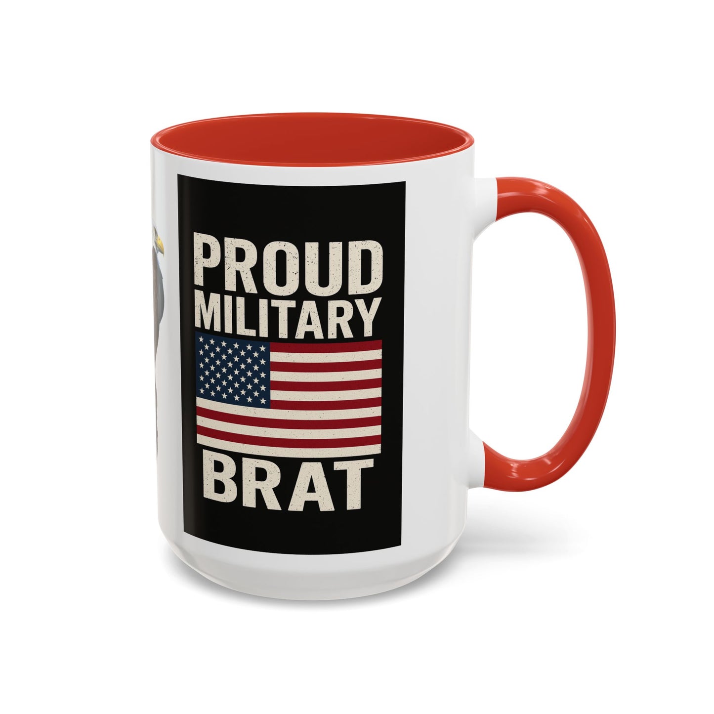Proud Military Brat Coffee Mug, Veteran Appreciation Gift, Military Family Mug, USA Pride, Father's Day Gift, Patriotic Drinkware