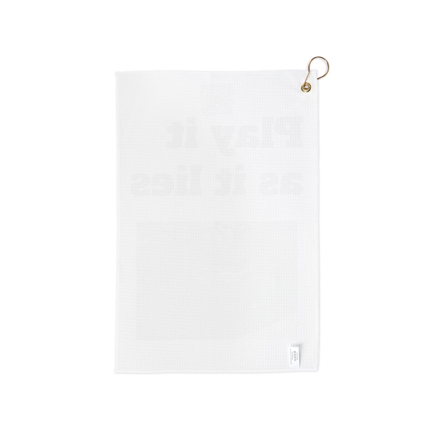 Funny Golf Towel, Play It As It Lies, Golf Accessories for Golf Lovers, Gag Gift for Golfers, Unique Golfing Towels