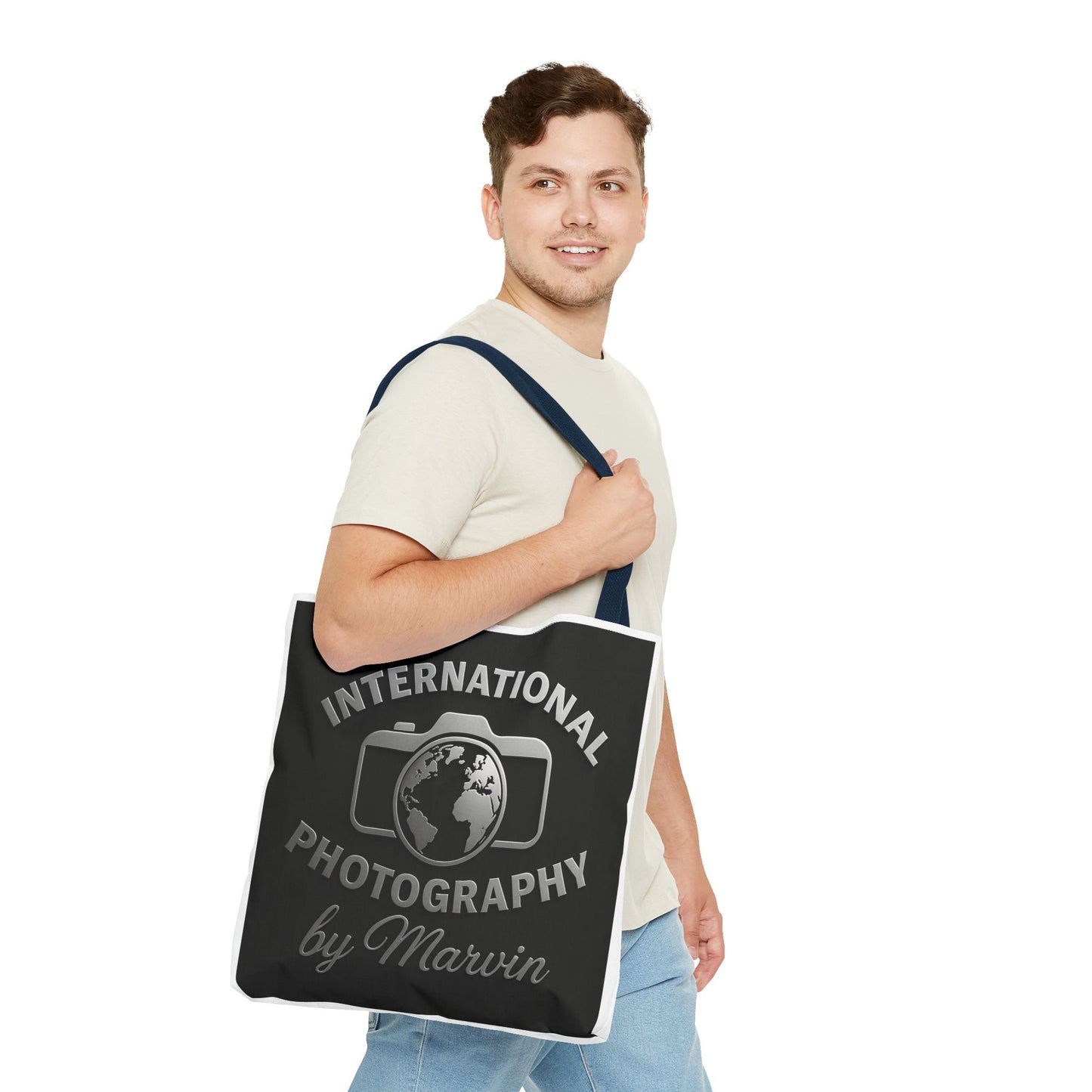 International Photography Tote Bag, Unique Shopper, Eco-Friendly Gift, Stylish Camera Lover Bag, Photography Enthusiast Accessory