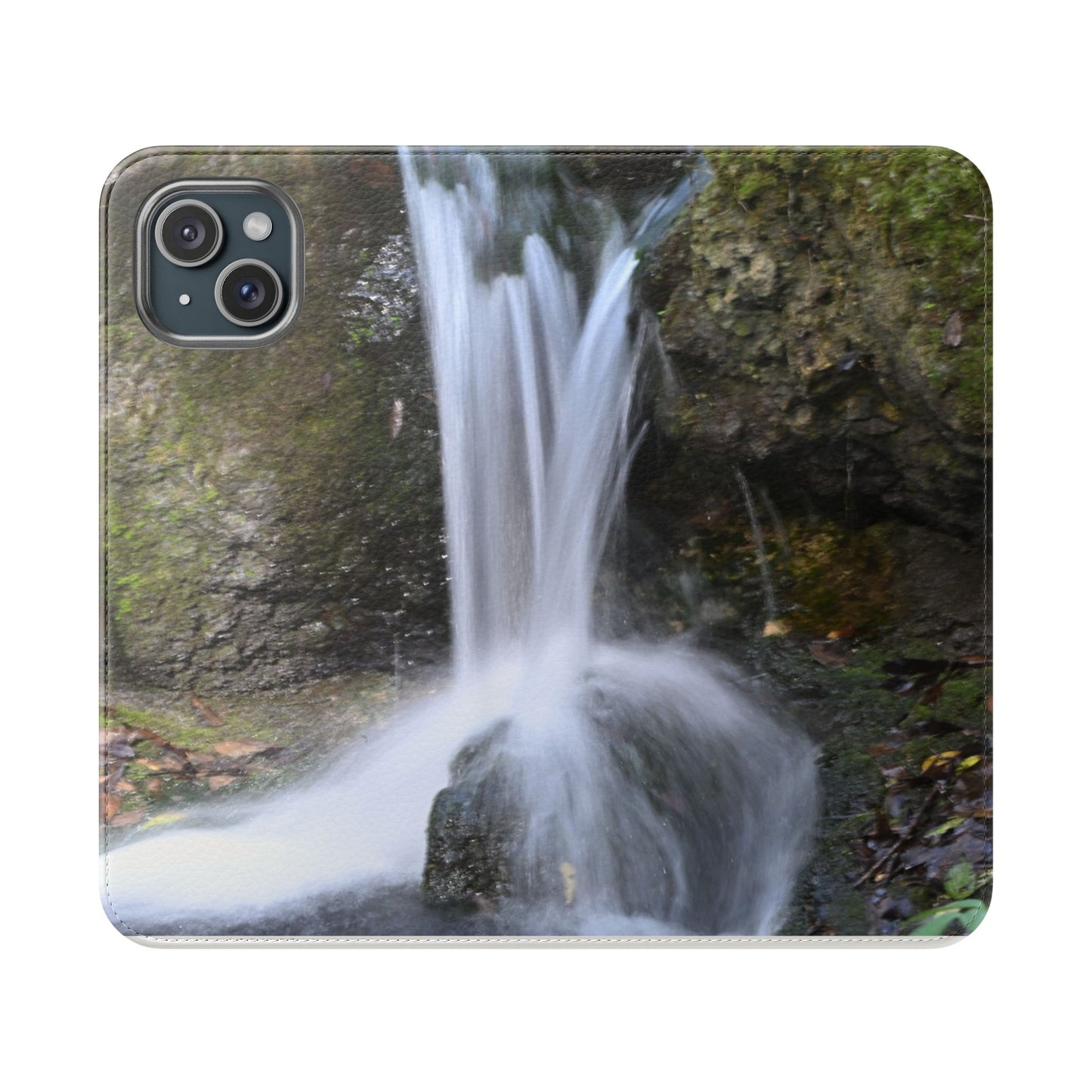 Scenic Waterfall Flip Case, Nature Phone Wallet, Eco-Friendly Phone Accessory, Gift for Nature Lovers, Travel Must-Have