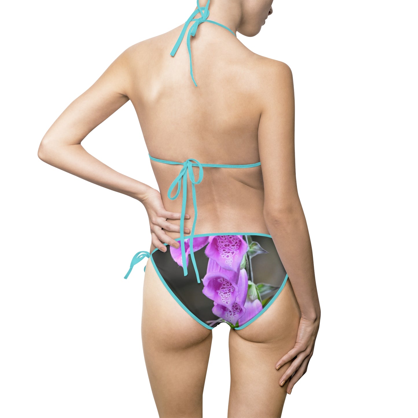 Floral Women's Bikini Swimsuit, Tropical Swimwear, Beach Holiday Essentials, Summer Fashion, Pool Party Must-Have