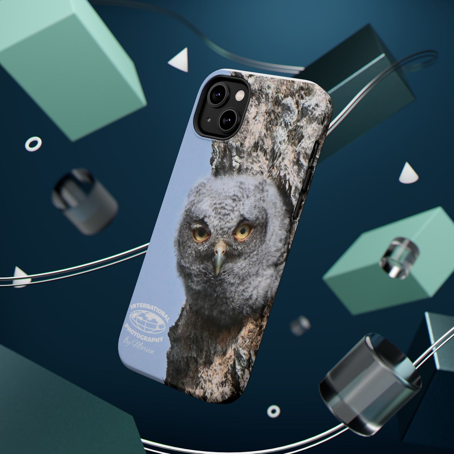 Owl Magnetic Tough Case, Wildlife Phone Case, Nature Lover Gift, Eco-Friendly Phone Cover, Customizable Phone Accessory