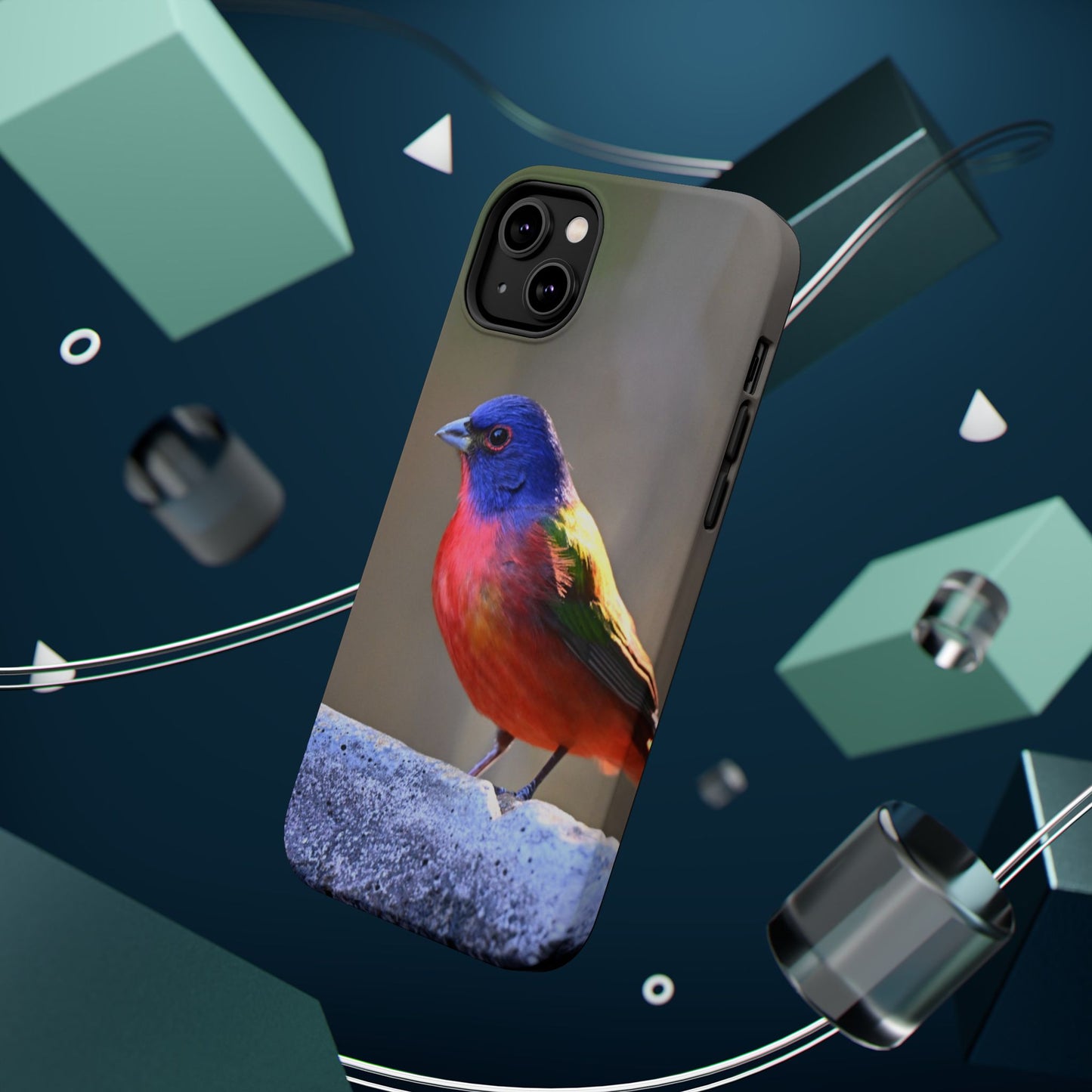 Colorful Bird Phone Case, Magnetic Tough Cases, Nature Lover Gift, Wildlife Phone Cover, Eco-Friendly Tech Accessories