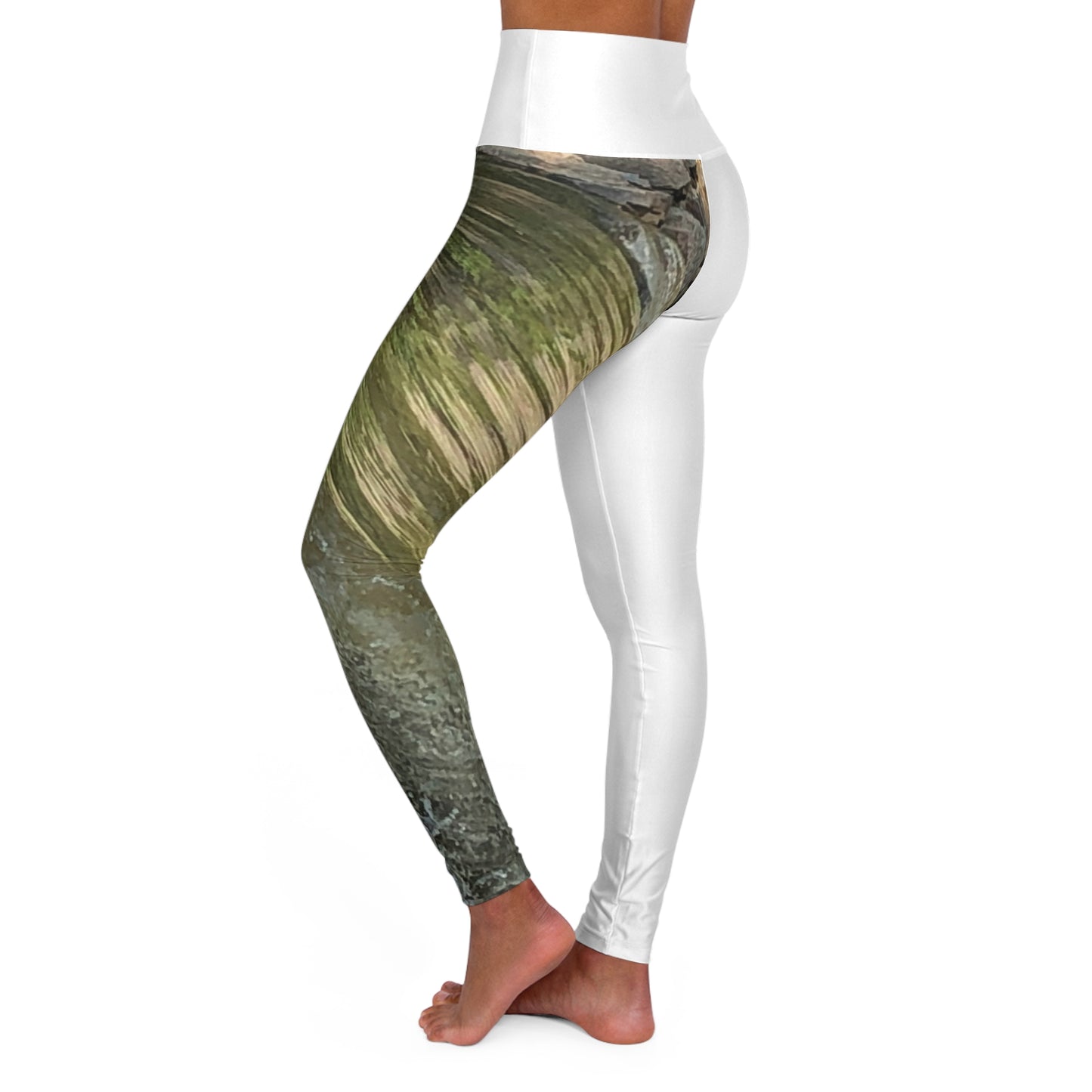 Stylish High Waisted Yoga Leggings | Nature-Inspired Fitness Activewear, Workout Pants, Athleisure, Eco-Friendly Yoga Gear