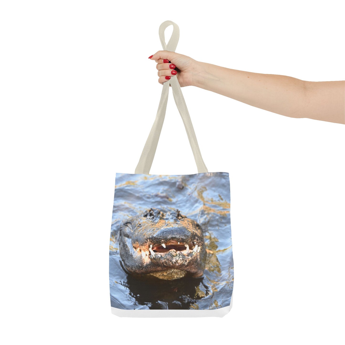 Alligator Print Tote Bag, Eco-Friendly Shopping Bag, Wildlife Lover Gift, Summer Essential, Beach Tote, Animal Lover Accessories