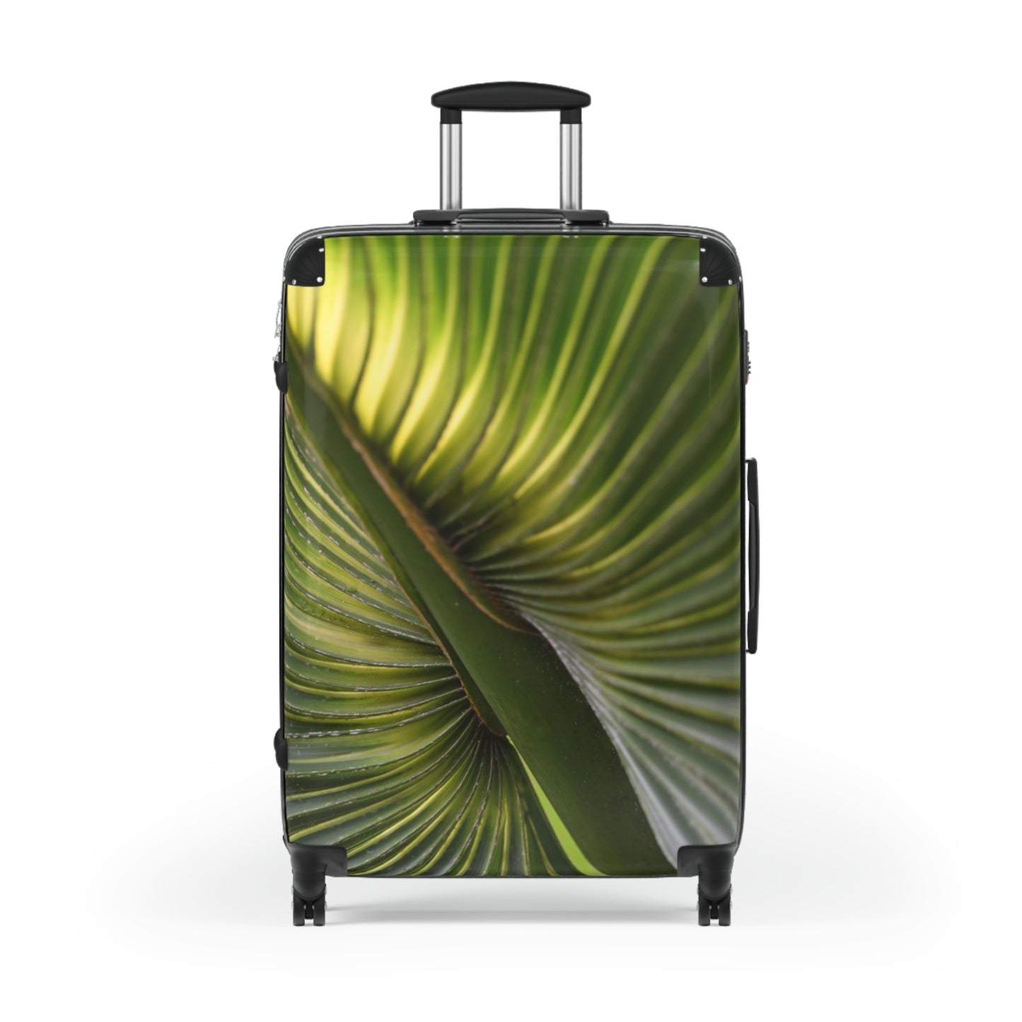 Tropical Leaf Suitcase, Travel Luggage, Vacation Bag, Chic Baggage, Adventure Gear, Eco-Friendly Travel