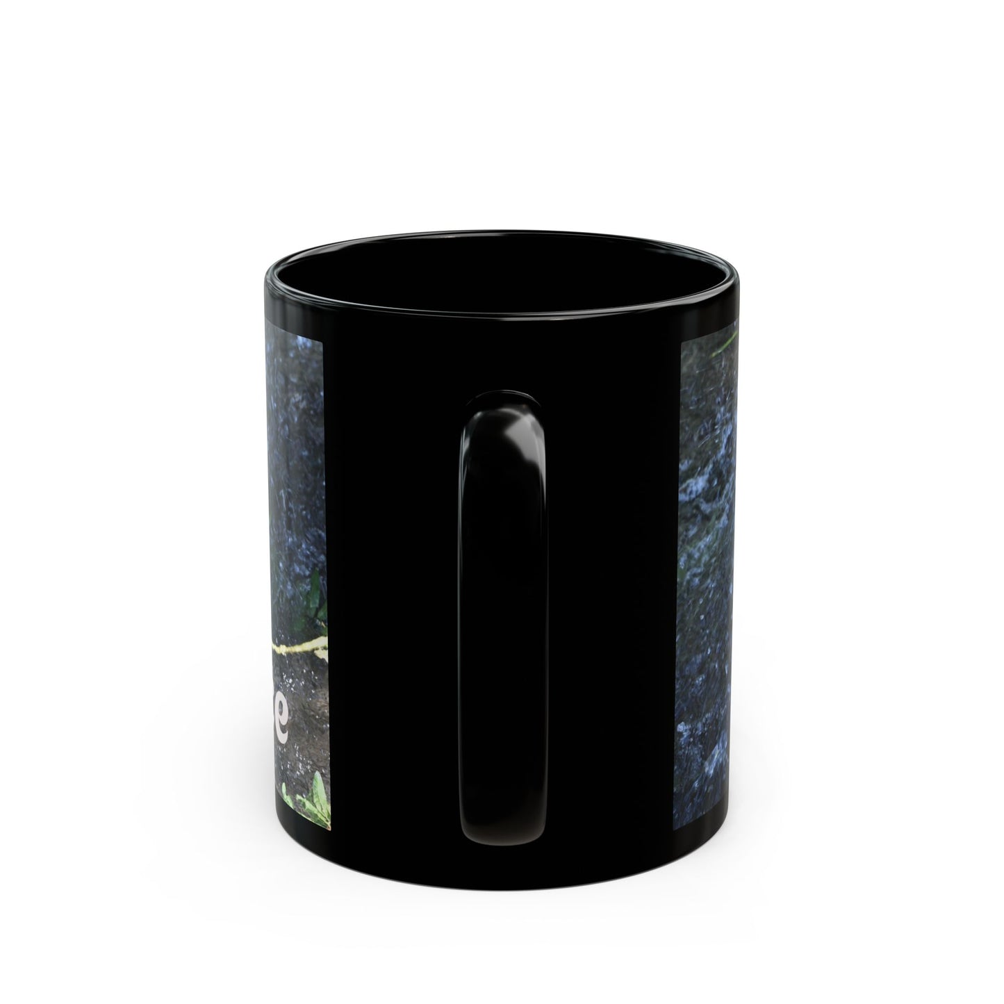 Vibrant Black Mug with Happy Place Design, Unique Gift for Bird Lovers, Coffee Mug, Cute Home Decor, Fun Office Mug, Ideal for Birthdays