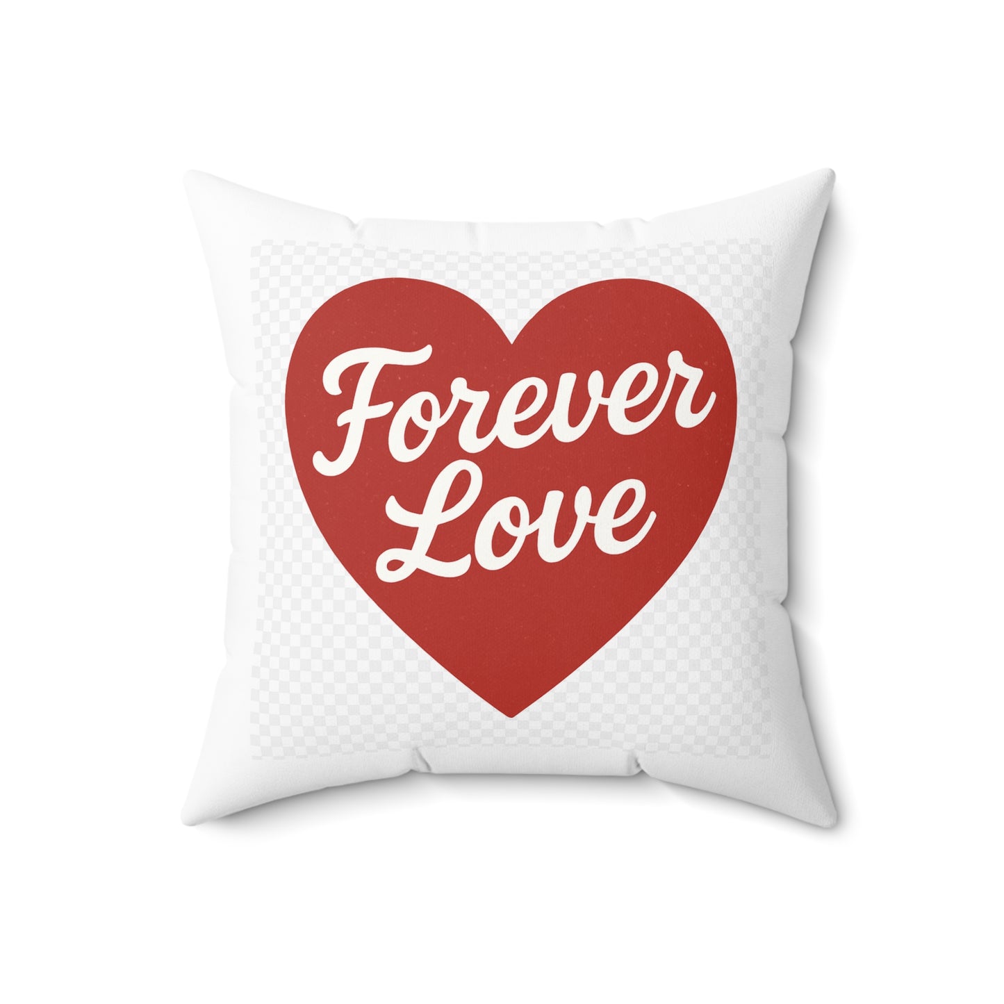 Romantic Love Pillow with Heart Design, Cozy Home Decor, Gift for Anniversary, Valentine’s Day, Wedding, Engagement, Forever Love
