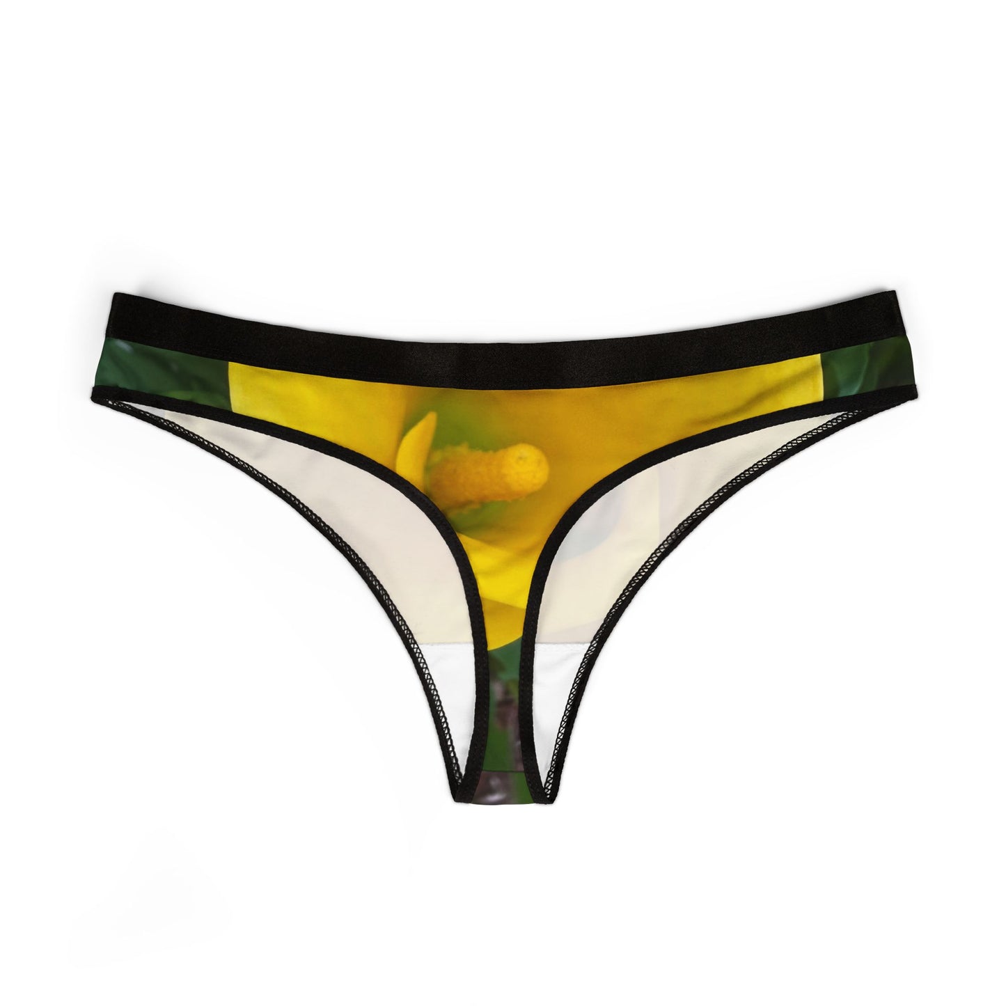 Colorful Floral Print Women's Thongs, Comfortable Underwear, AOP Intimates, Gift for Her, Spring Fashion, Lingerie