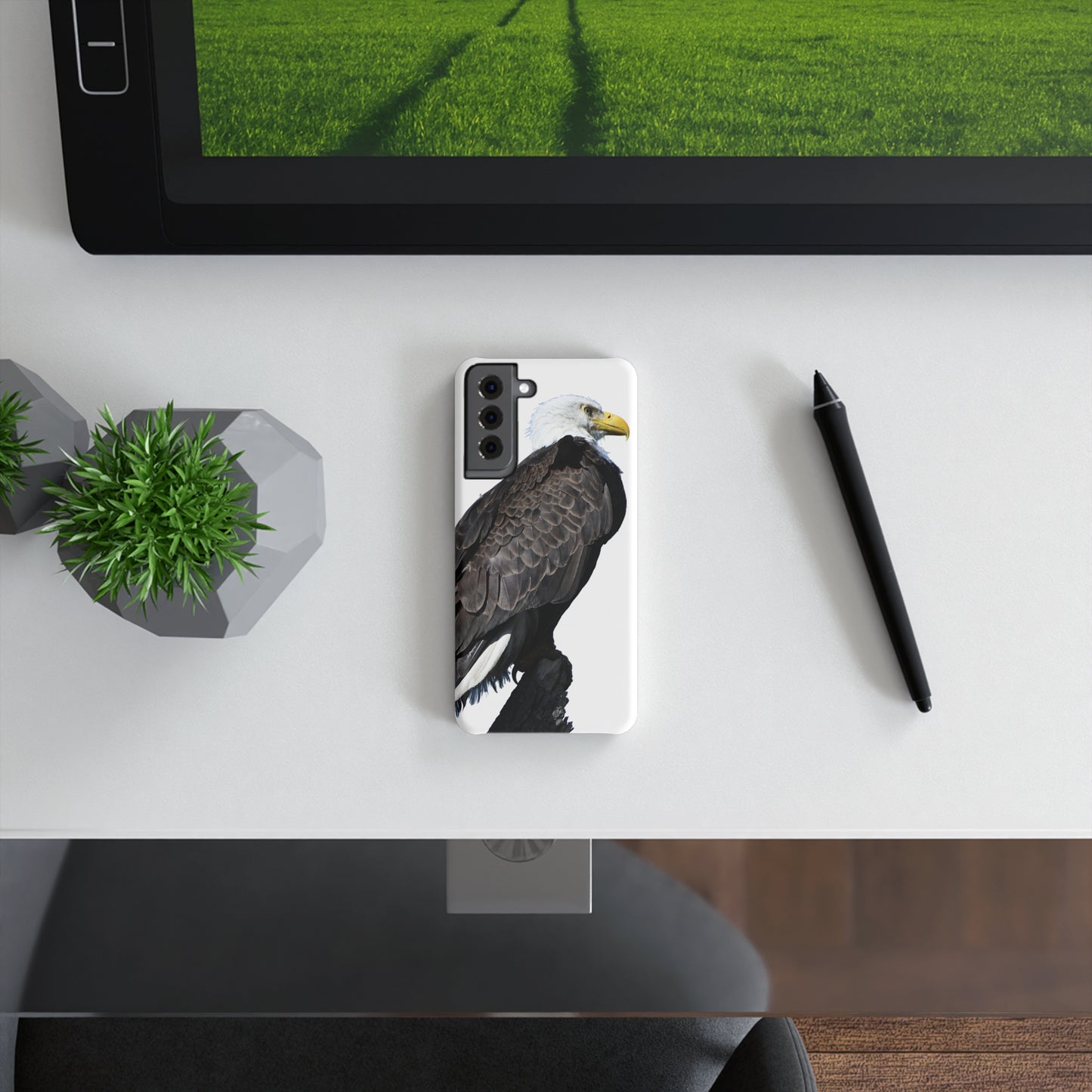 Eagle Slim Snap Case, Wildlife Phone Cover, Nature Lover Gift, Bird Photography Case, Outdoor Enthusiast Accessory