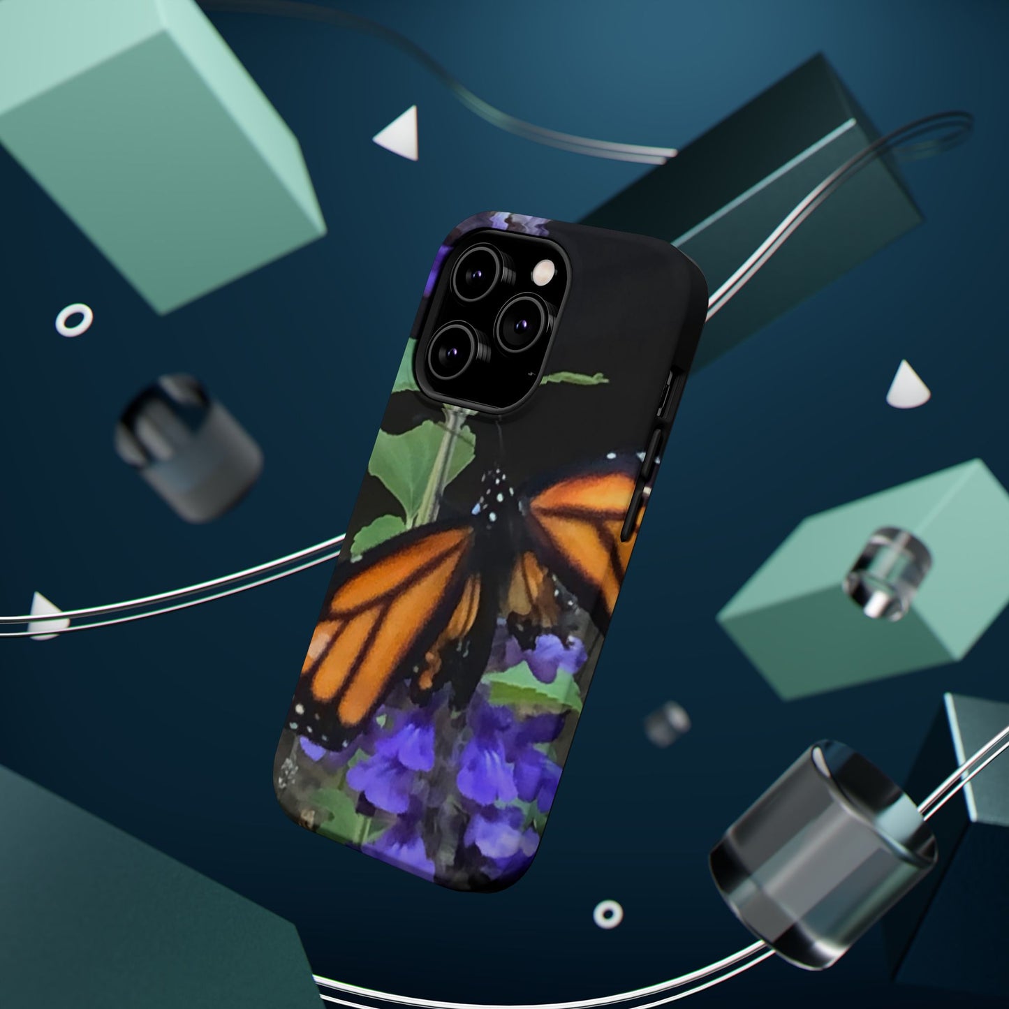 Butterfly Floral Magnetic Tough Cases, Nature Phone Cases, Gift for Nature Lovers, Eco-Friendly Cell Phone Case, Unique Smartphone Accessory
