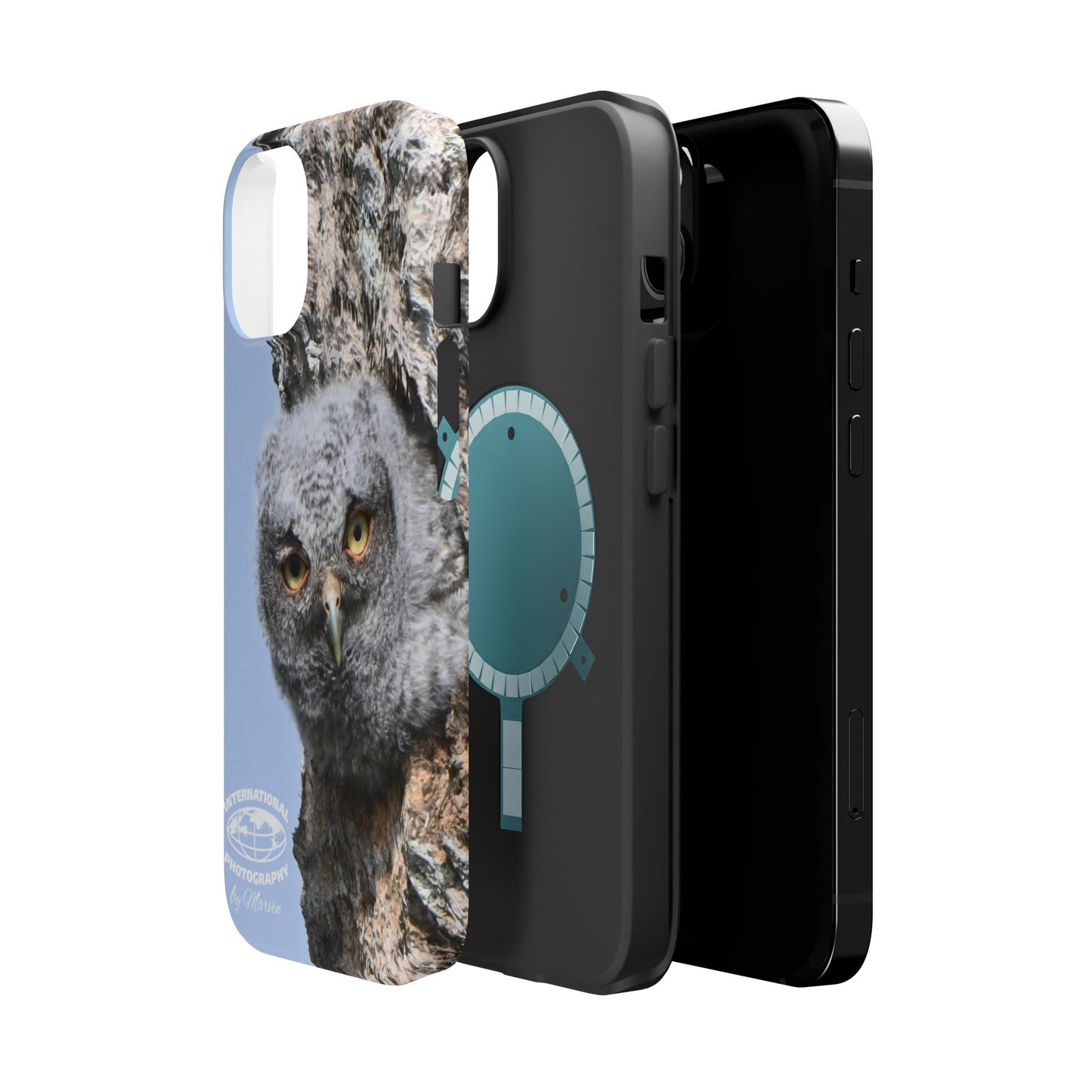 Owl Magnetic Tough Case, Wildlife Phone Case, Nature Lover Gift, Eco-Friendly Phone Cover, Customizable Phone Accessory