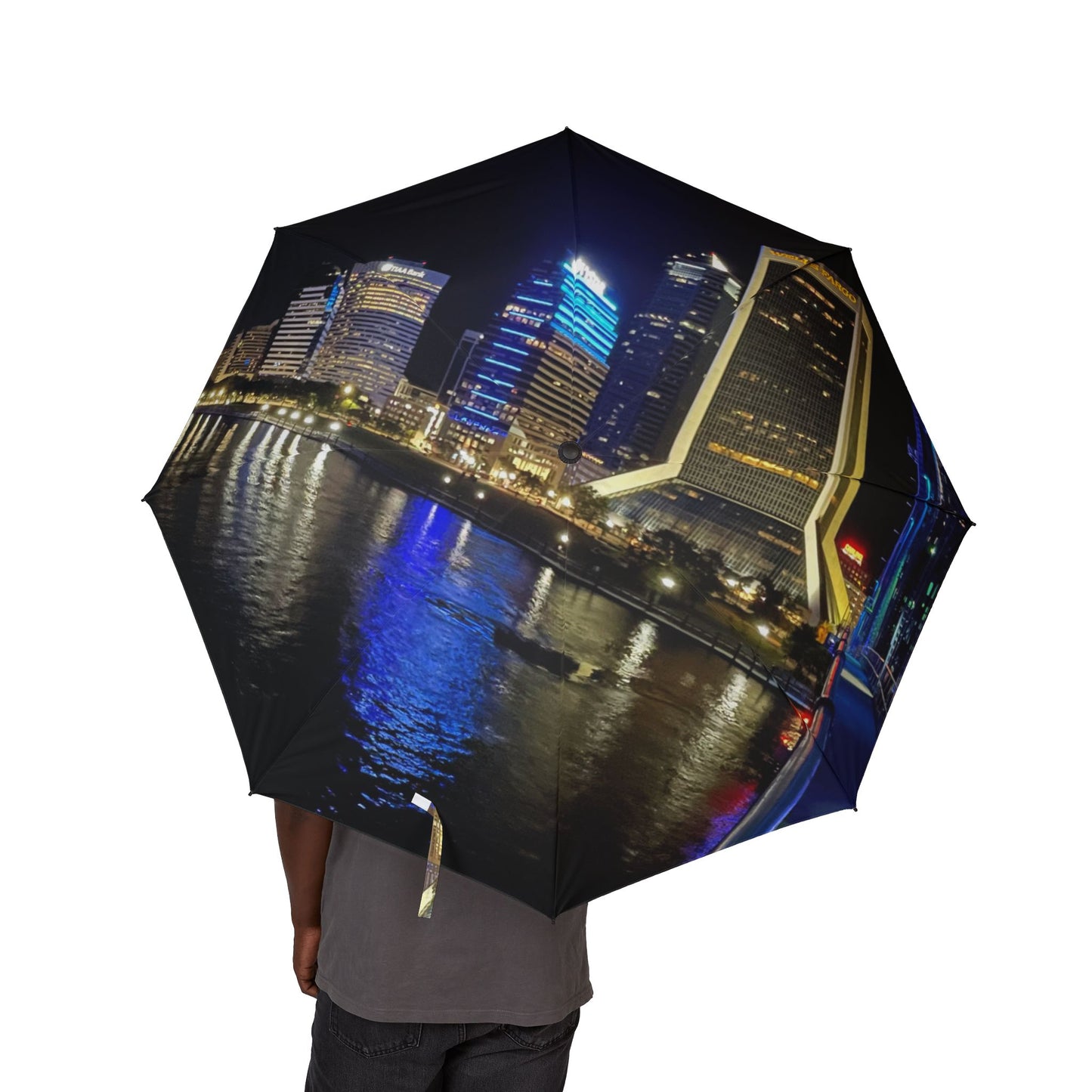 Cityscape Semi-Automatic Foldable Umbrella