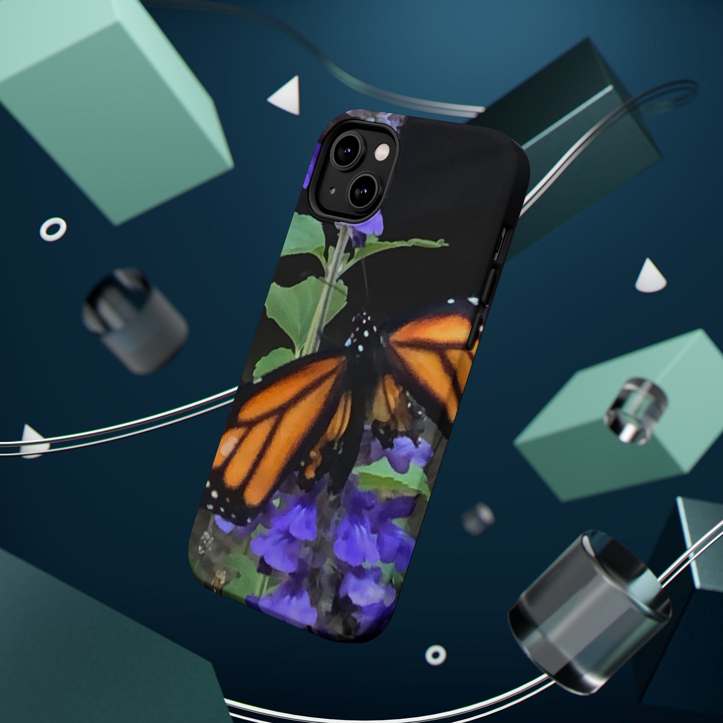 Butterfly Floral Magnetic Tough Cases, Nature Phone Cases, Gift for Nature Lovers, Eco-Friendly Cell Phone Case, Unique Smartphone Accessory