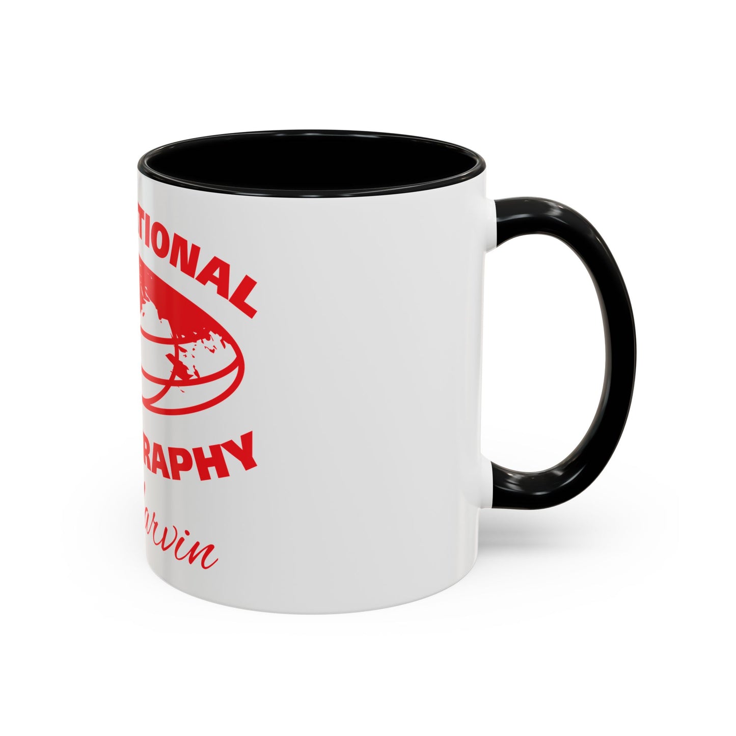 International Photography Accent Mug - Unique Coffee Mug, Gift for Photographers, Travel Mug, Artsy Gifts, Photography Lovers