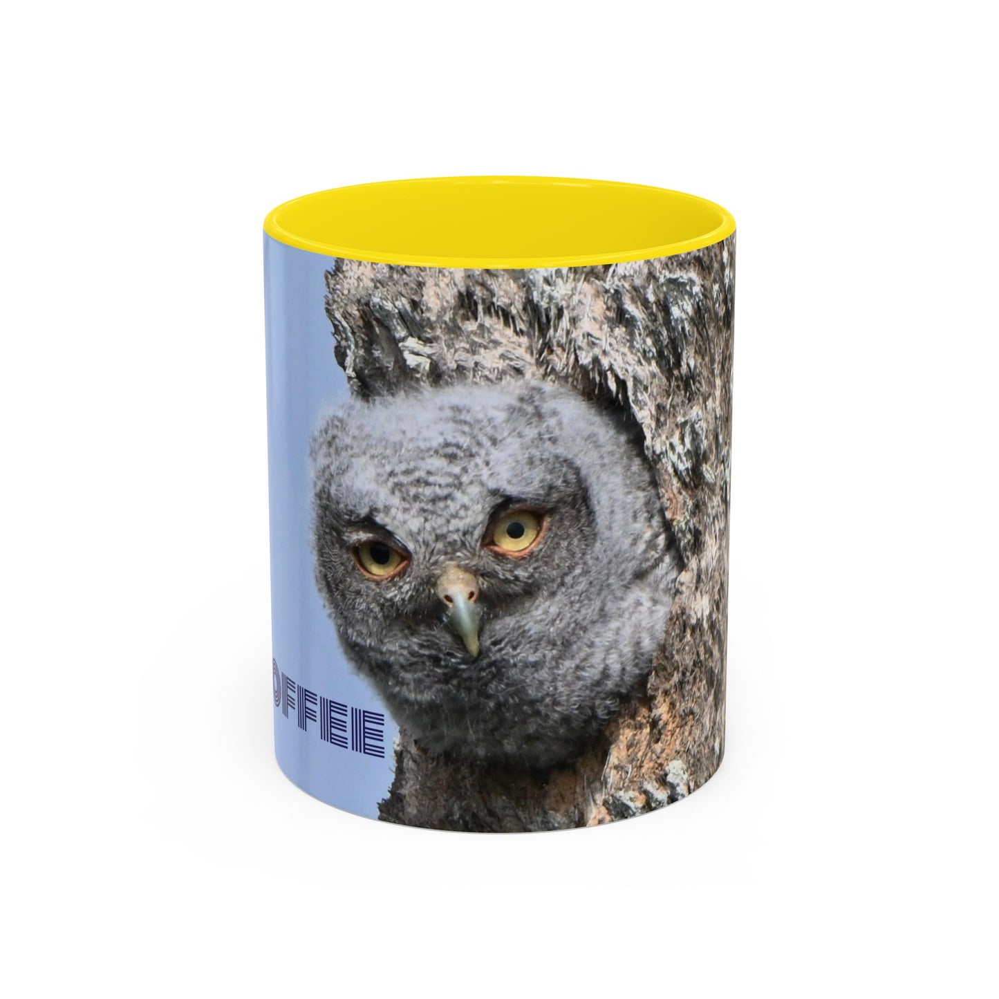 Accent Coffee Mug with Owl Design, Perfect Gift for Coffee Lovers, Home Office Decor, Nature Enthusiast Gift, Animal Lover Mug