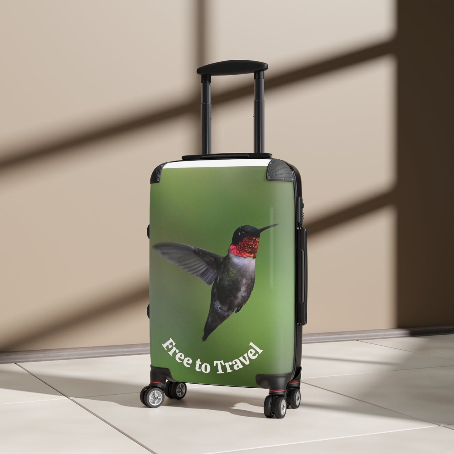 Vibrant Bird Print Suitcase - Travel Luggage for Nature Lovers, Adventure Gear, Stylish Carry-On, Gift for Travelers, Vacation Essentials