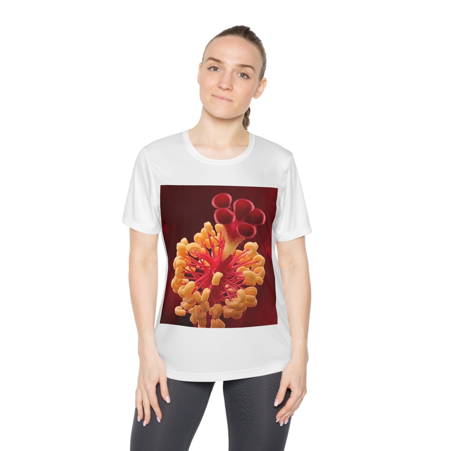 Vibrant Floral Competitor Tee, Nature-Inspired Shirt, Women’s Graphic Tee, Artistic Floral Top, Casual Spring Fashion