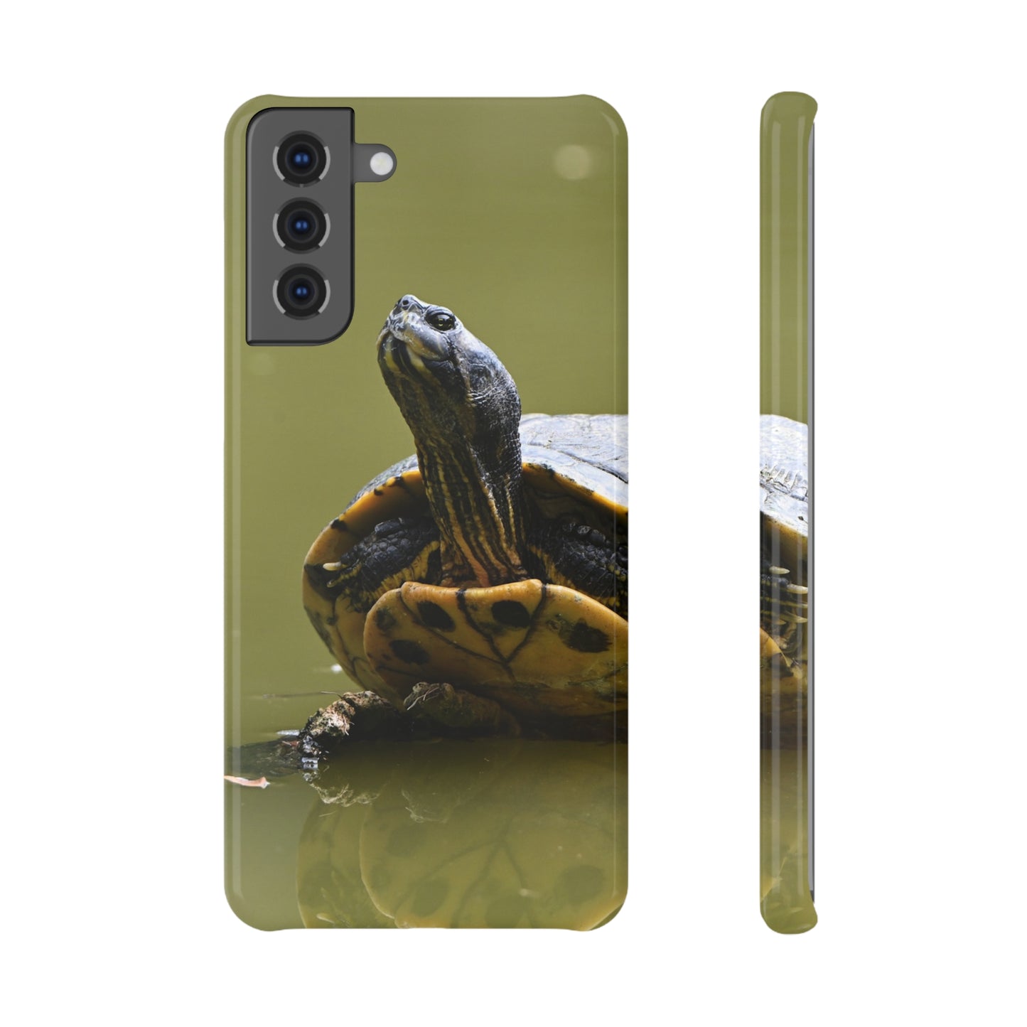 Nature-Inspired Slim Snap Case with Turtle Design