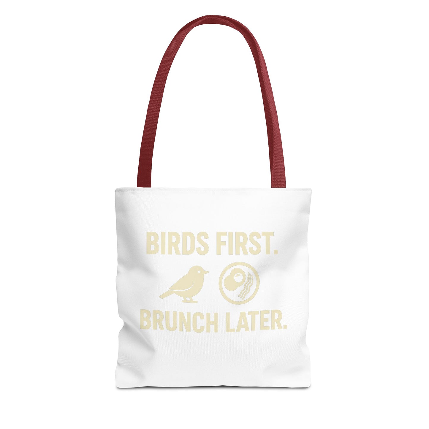 Birds First Brunch Later Tote Bag - Fun Grocery Bag, Eco-Friendly Shopping Tote, Perfect Gift for Brunch Lovers, Weekend Outings