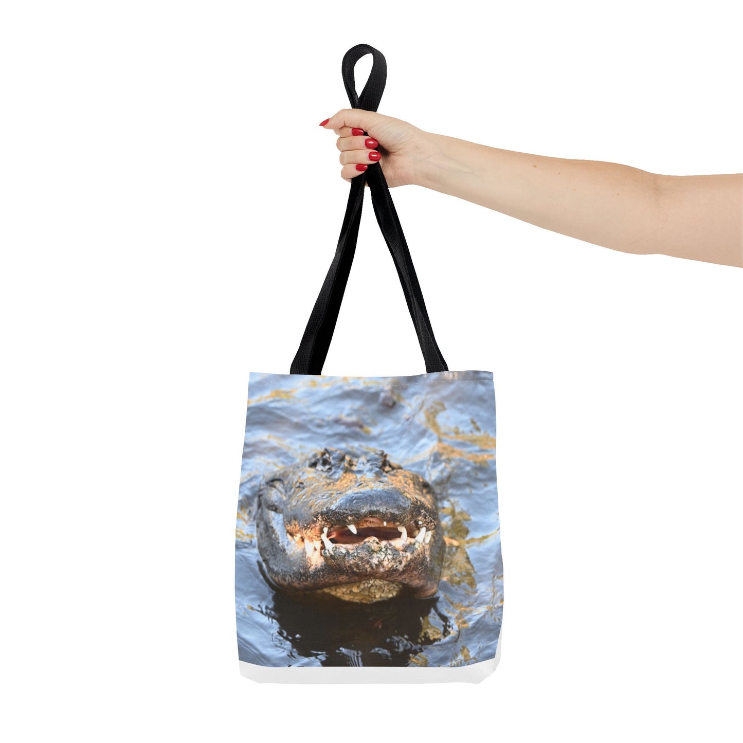 Alligator Print Tote Bag, Eco-Friendly Shopping Bag, Wildlife Lover Gift, Summer Essential, Beach Tote, Animal Lover Accessories
