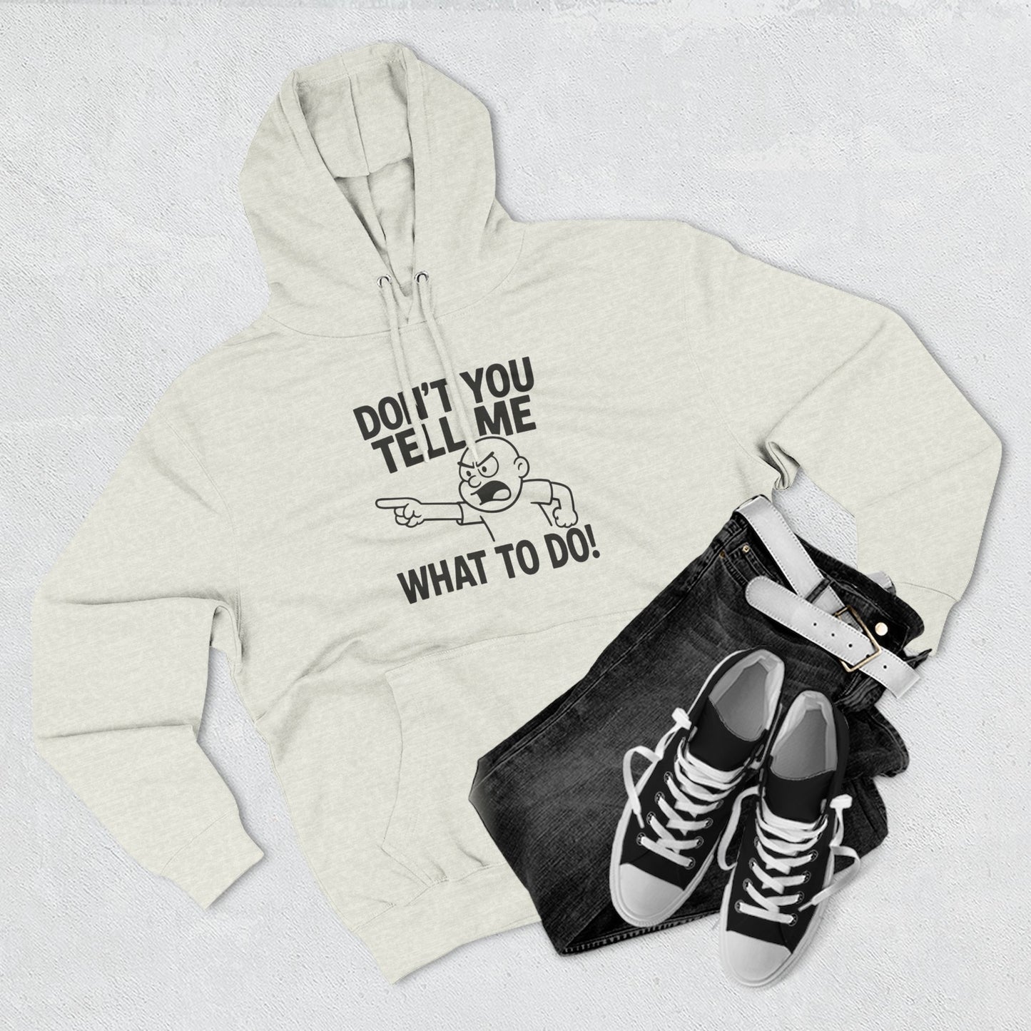 Funny Quote Fleece Hoodie, Cozy Apparel, Casual Wear, Perfect Gift for Adults, Unique Sweatshirt for Any Occasion