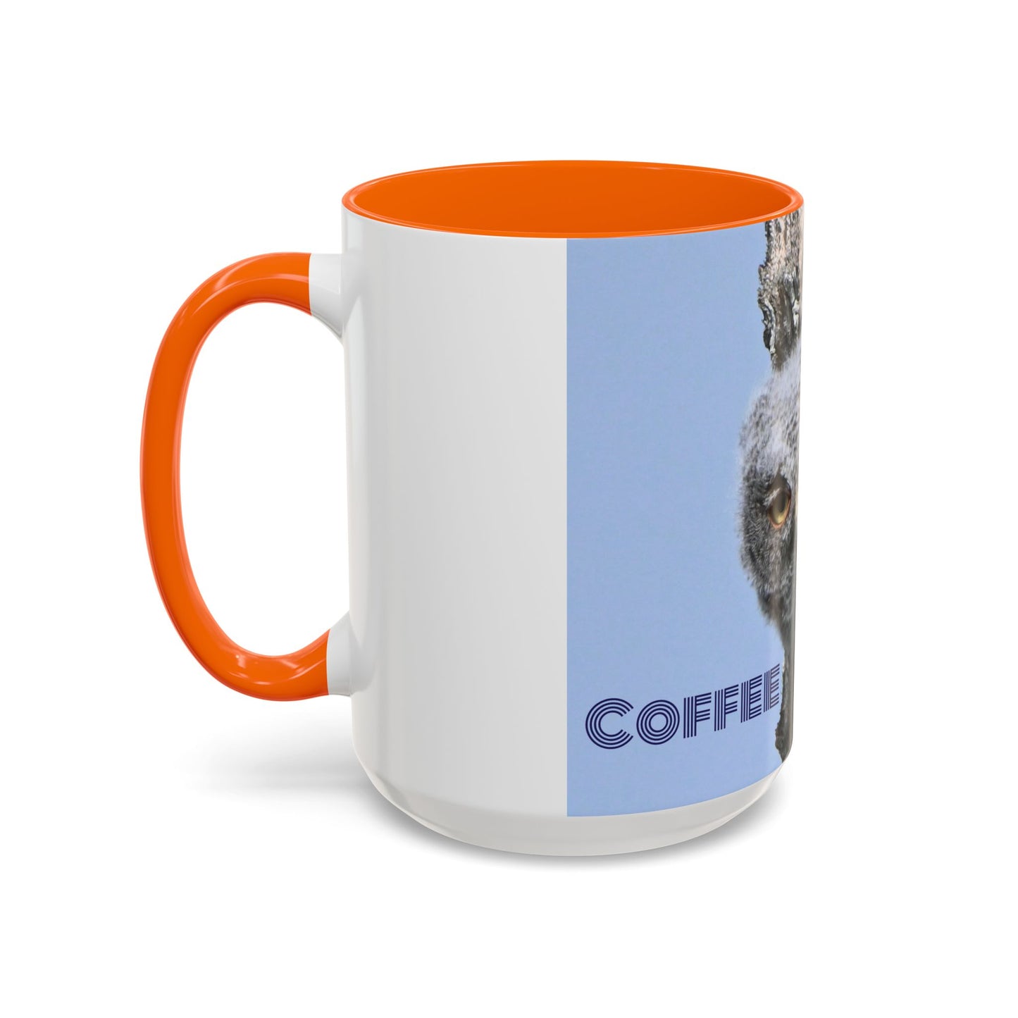 Accent Coffee Mug with Owl Design, Perfect Gift for Coffee Lovers, Home Office Decor, Nature Enthusiast Gift, Animal Lover Mug
