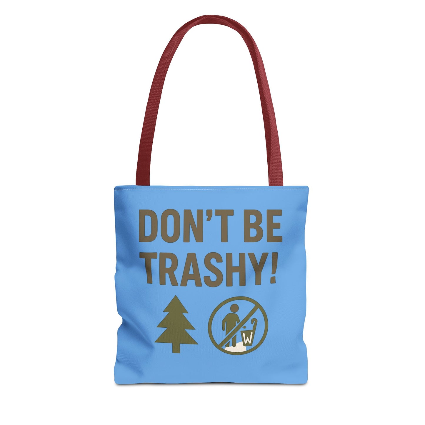 Eco-Friendly Tote Bag - "Don't Be Trashy" | Reusable Shopping Bag, Gift for Environmentalists, Beach Bag, Everyday Carry