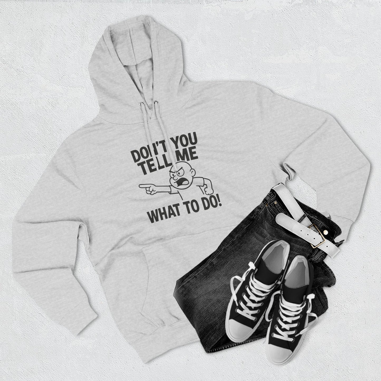 Funny Quote Fleece Hoodie, Cozy Apparel, Casual Wear, Perfect Gift for Adults, Unique Sweatshirt for Any Occasion