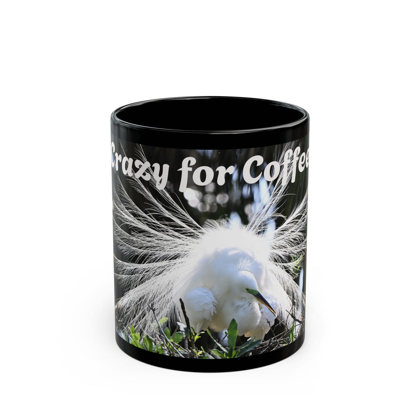 Copy of Crazy for Coffee Black Mug - Perfect Gift for Coffee Lovers, Home Office Decor, Birthday Present, Inspirational Cup