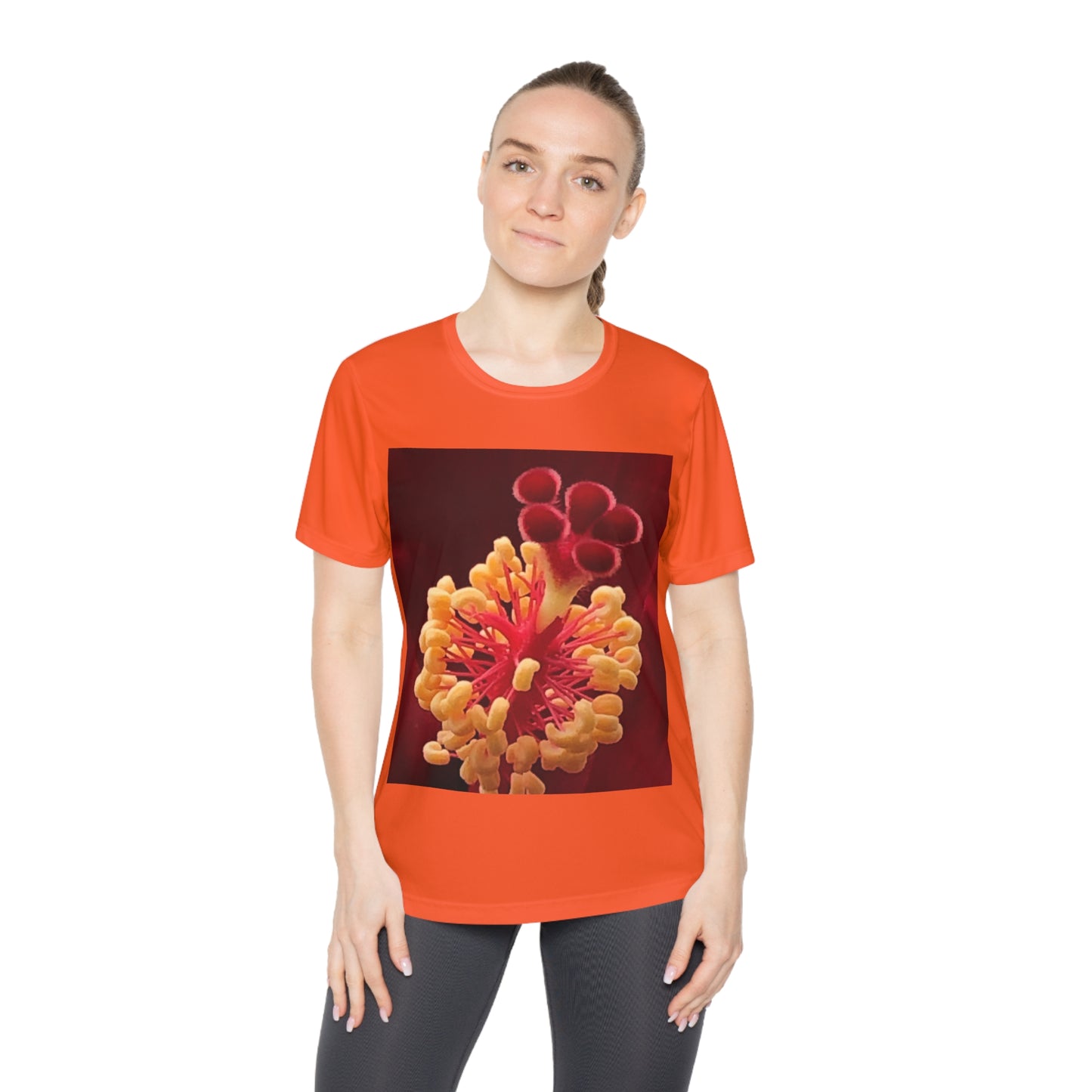 Vibrant Floral Competitor Tee, Nature-Inspired Shirt, Women’s Graphic Tee, Artistic Floral Top, Casual Spring Fashion