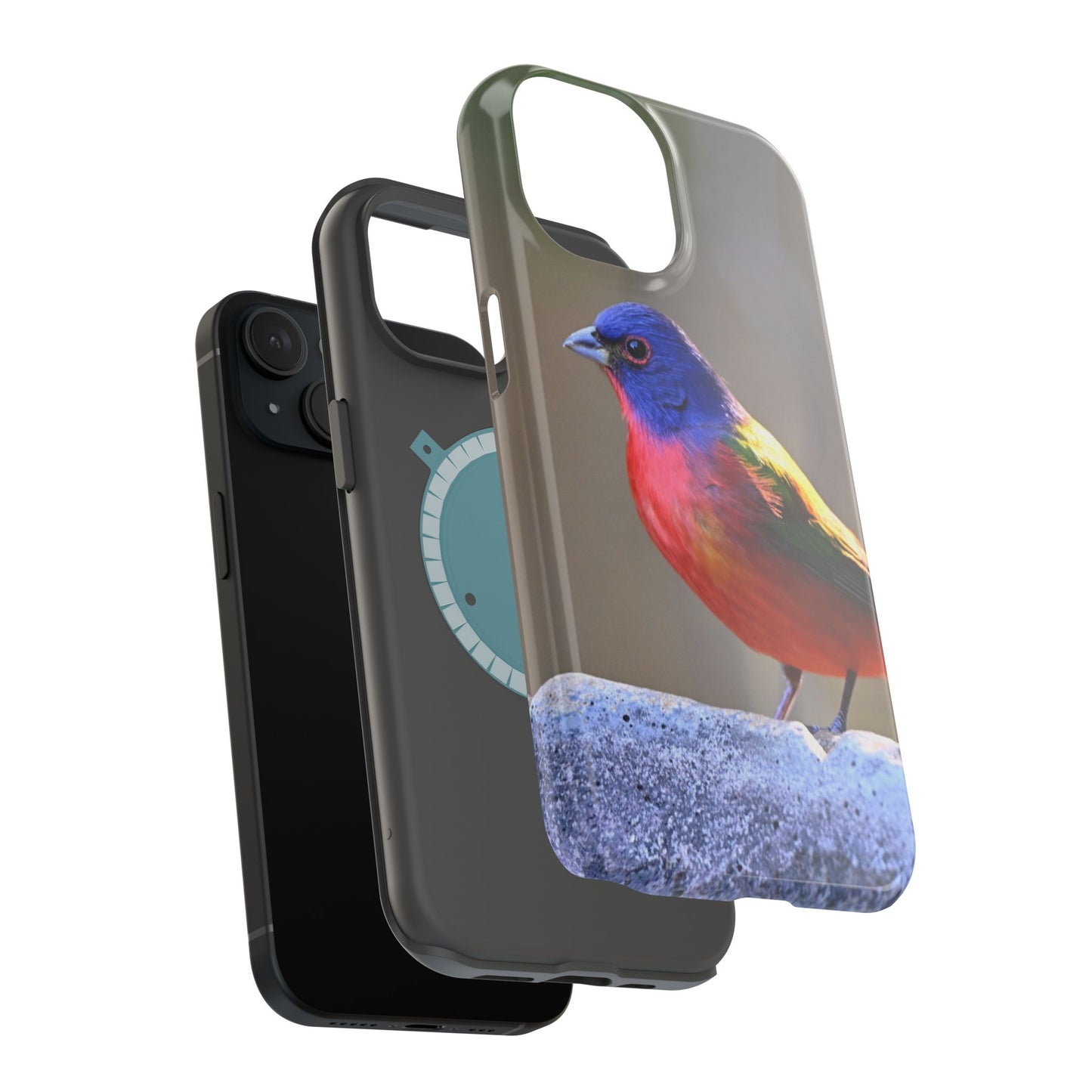 Colorful Bird Phone Case, Magnetic Tough Cases, Nature Lover Gift, Wildlife Phone Cover, Eco-Friendly Tech Accessories