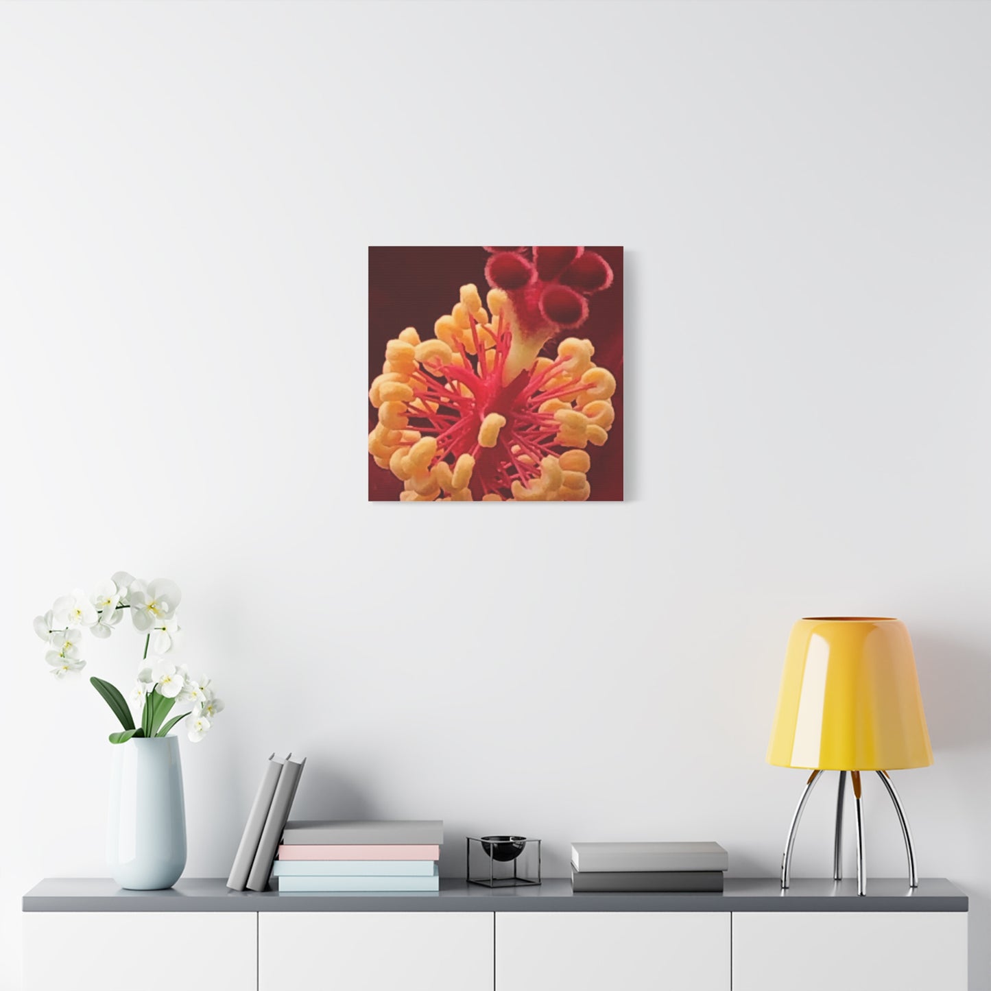 Floral Canvas Art Print, Stretched Wall Decor, Home Decor, Botanical Artwork, Modern Wall Art, Gift for Flower Lovers