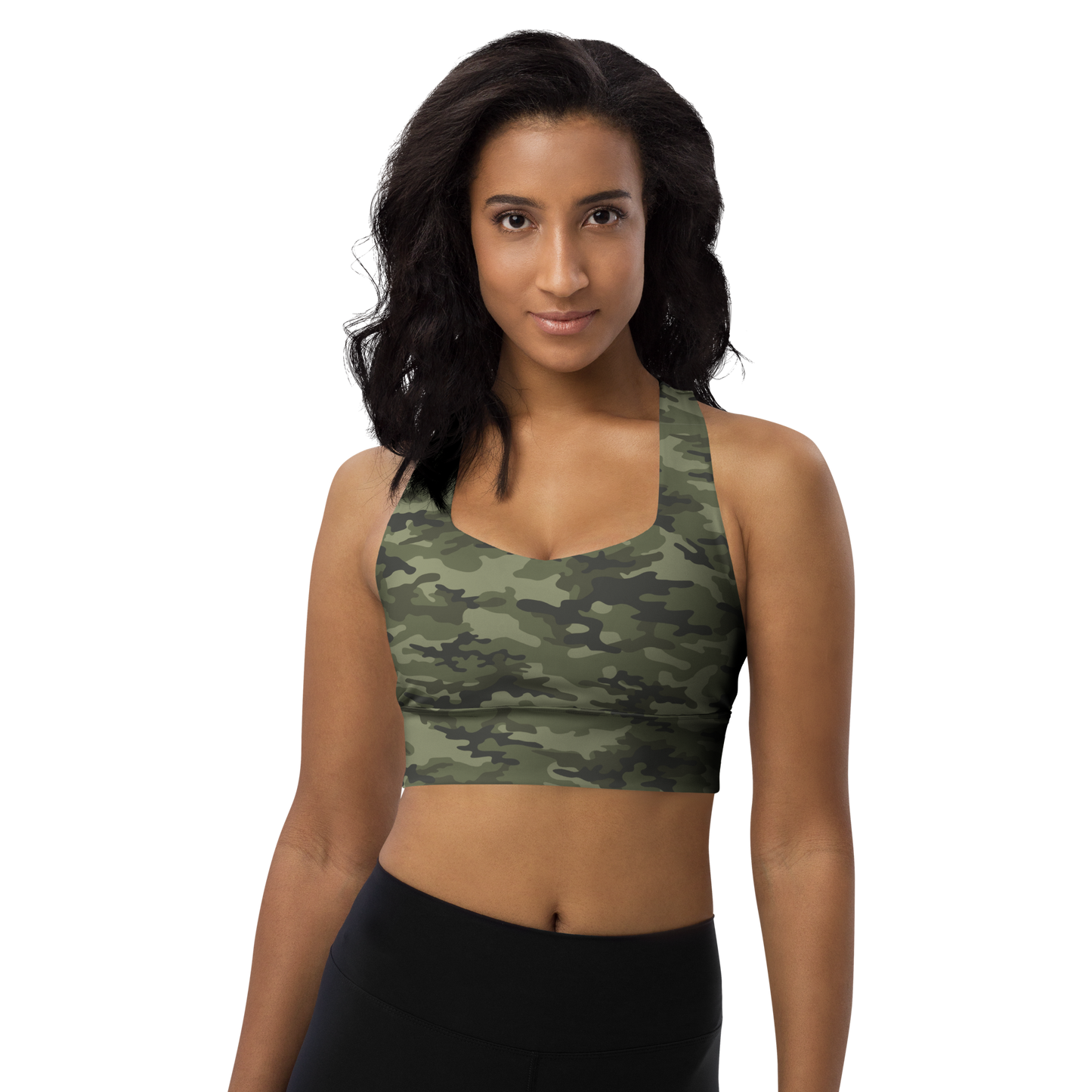 The Casual Camo Company Longline Sports Bra