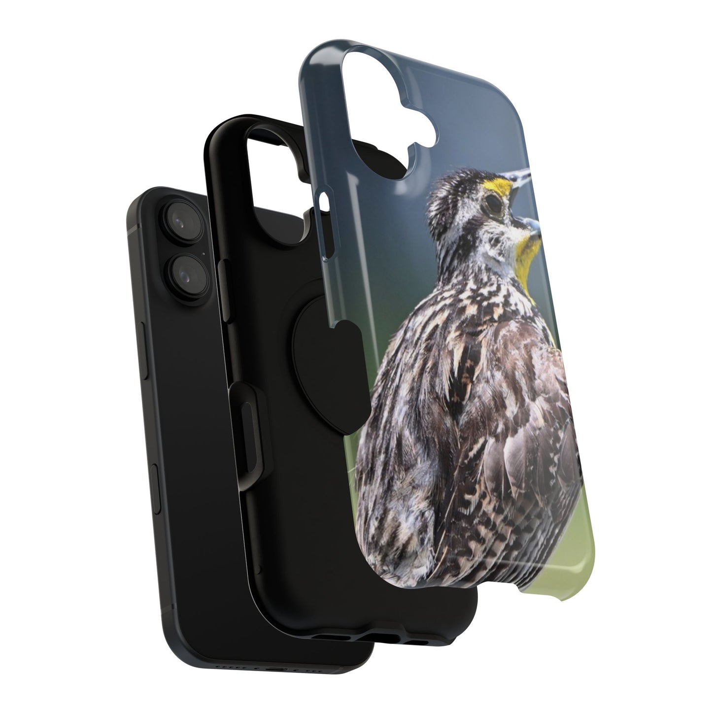 Western Meadowlark Photo Phone Case — Impact-Resistant Protective Cover