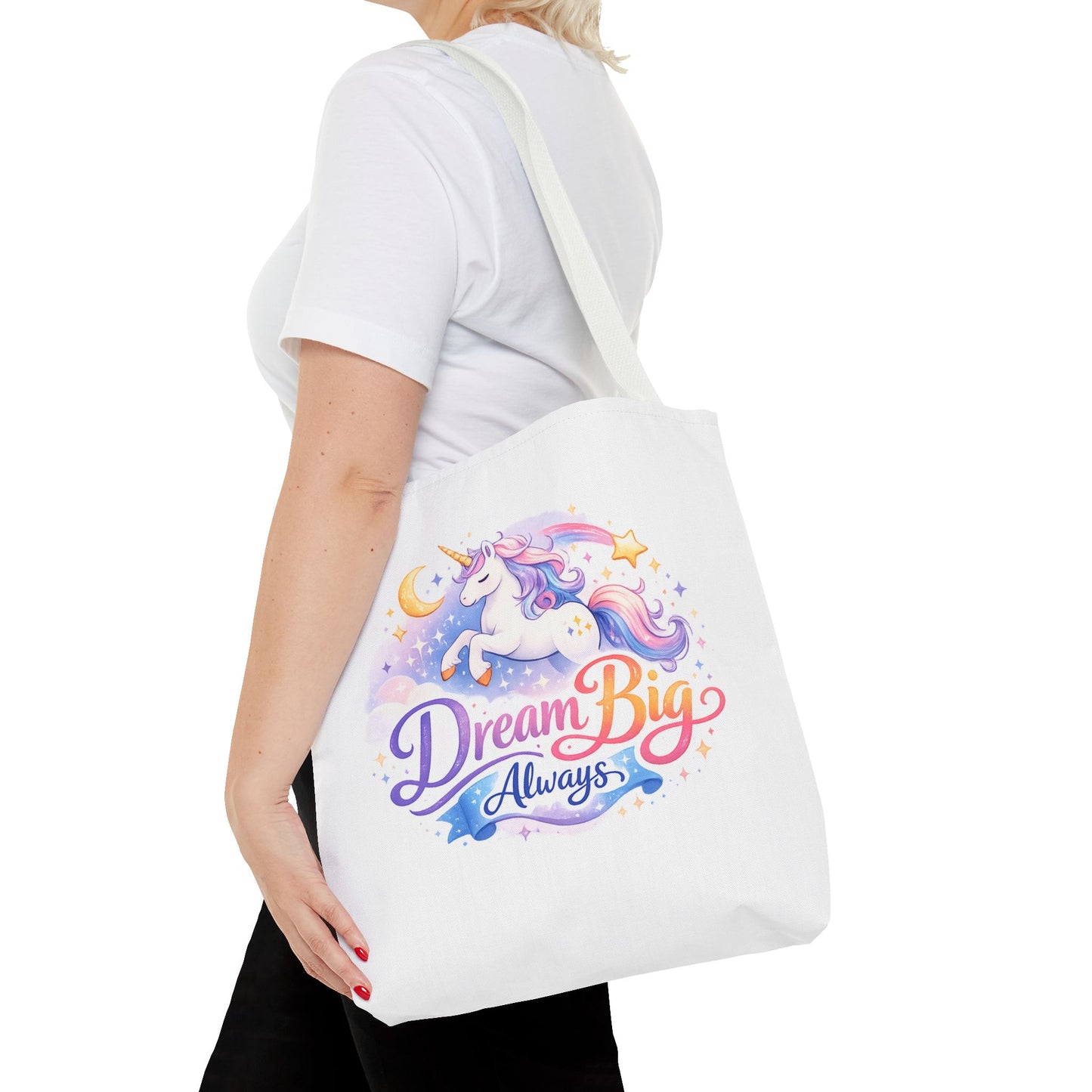 Unicorn 'Dream Big Always' Tote Bag