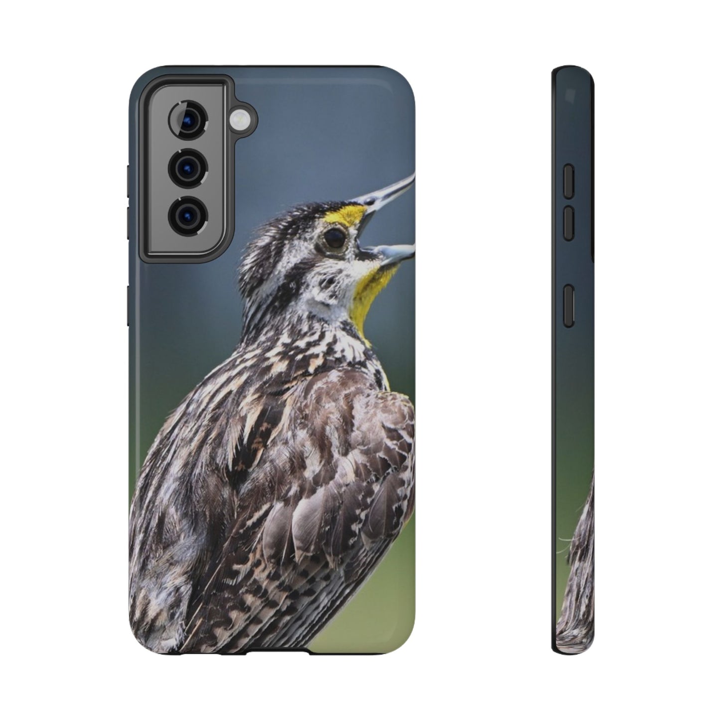 Western Meadowlark Photo Phone Case — Impact-Resistant Protective Cover
