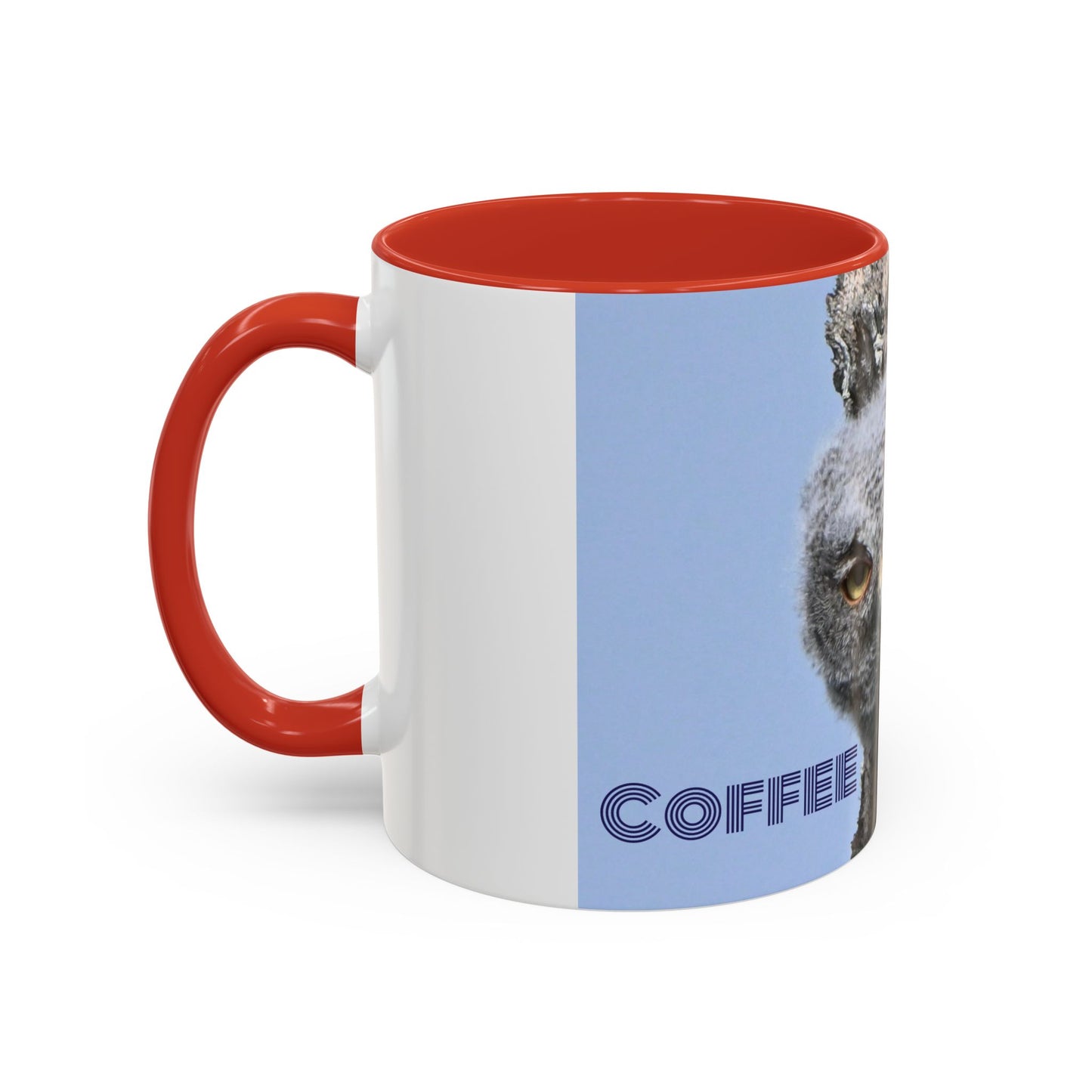 Accent Coffee Mug with Owl Design, Perfect Gift for Coffee Lovers, Home Office Decor, Nature Enthusiast Gift, Animal Lover Mug