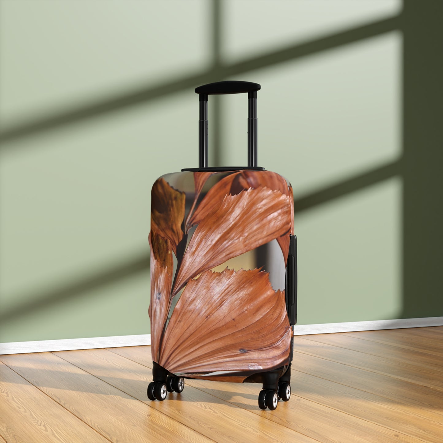Luggage Cover - Rustic Palm Leaf Print Travel Protector
