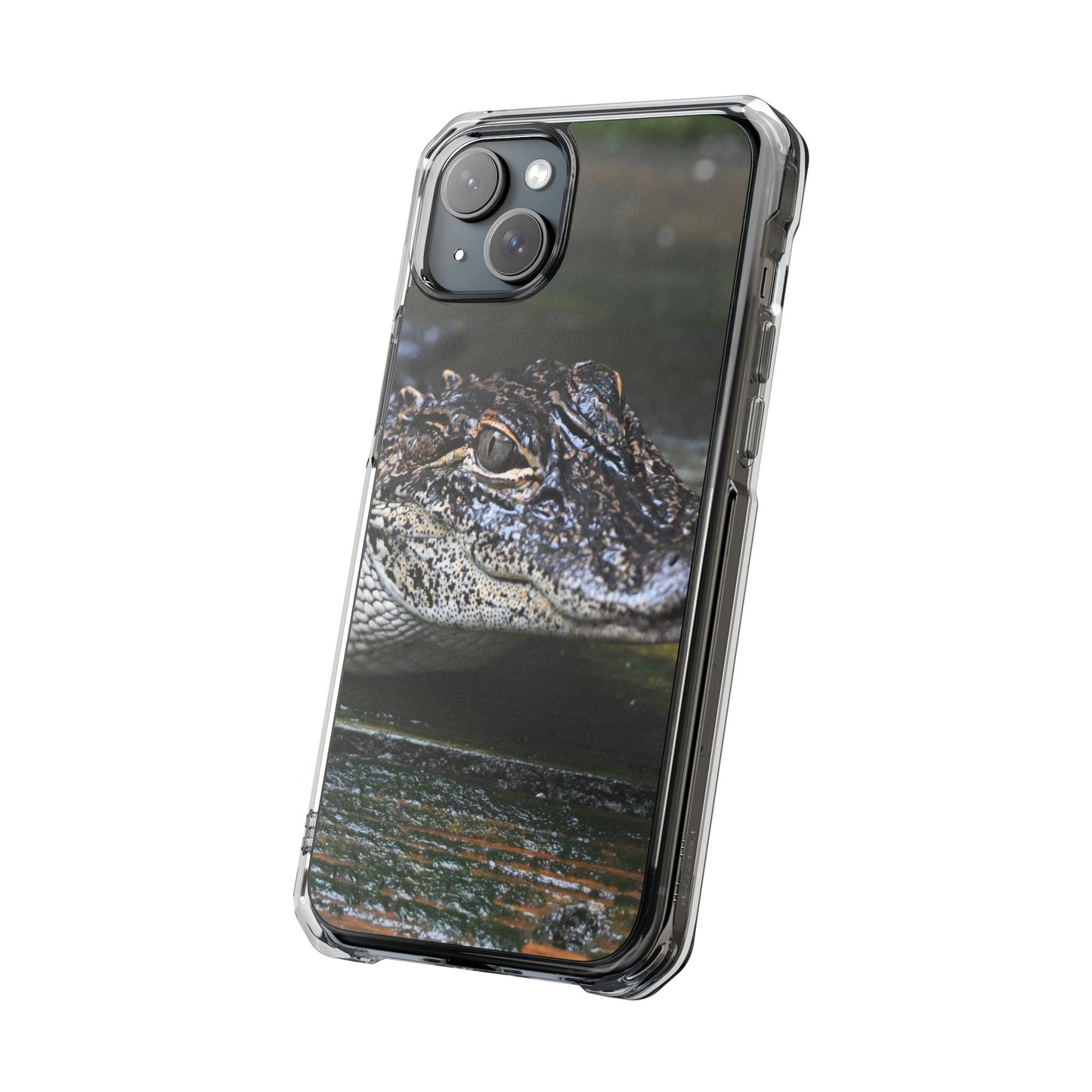 Clear Impact Phone Cases featuring Unique Wildlife Design, Alligator Art, Eco-Friendly Protection, Perfect Gift for Nature Lovers, [...]