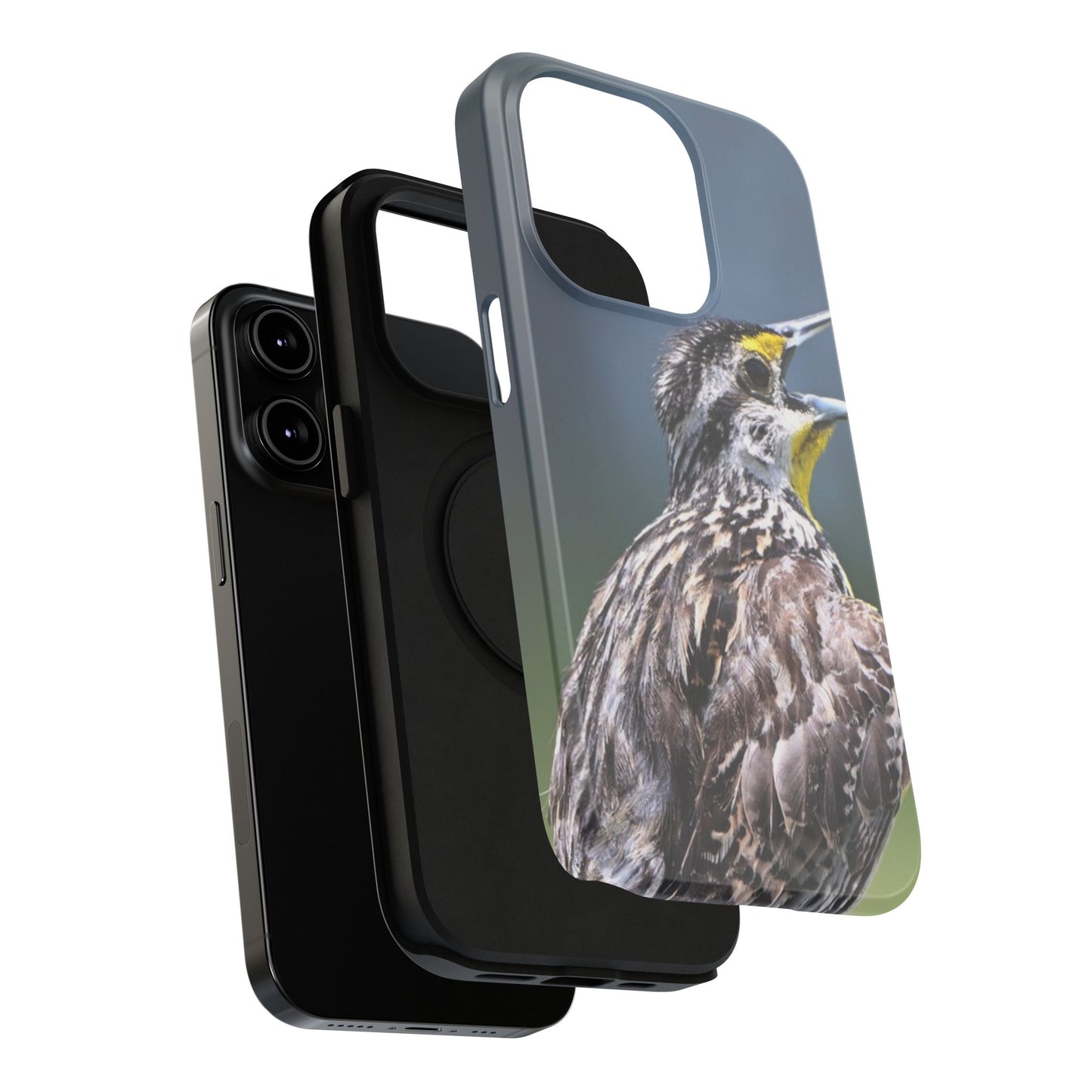 Western Meadowlark Photo Phone Case — Impact-Resistant Protective Cover