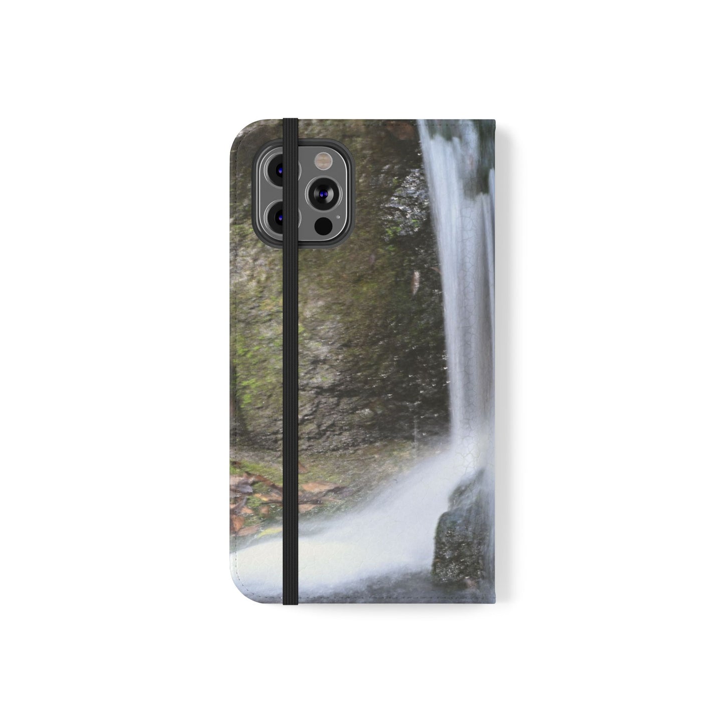 Scenic Waterfall Flip Case, Nature Phone Wallet, Eco-Friendly Phone Accessory, Gift for Nature Lovers, Travel Must-Have