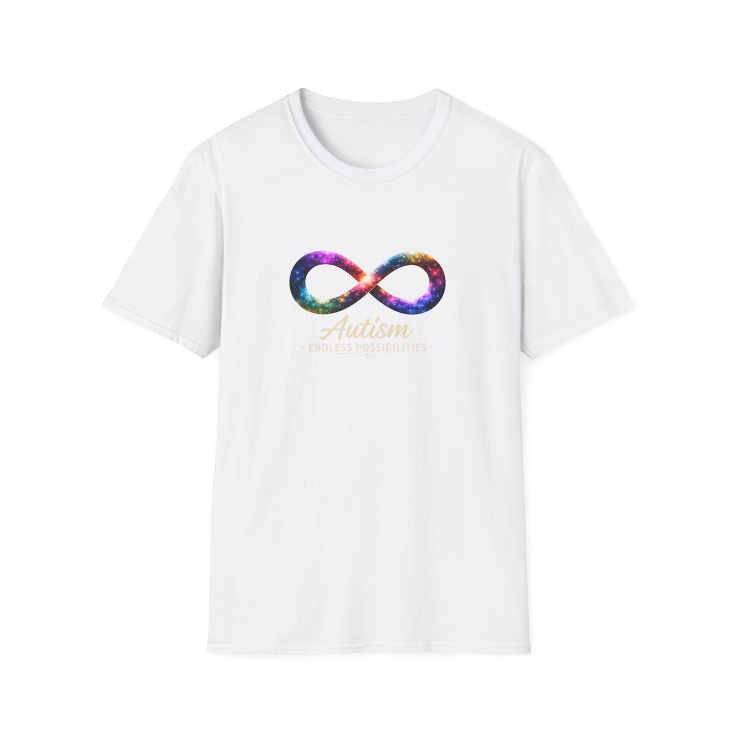 Autism Infinity Symbol T-Shirt — Colorful Galaxy Neurodiversity Tee
