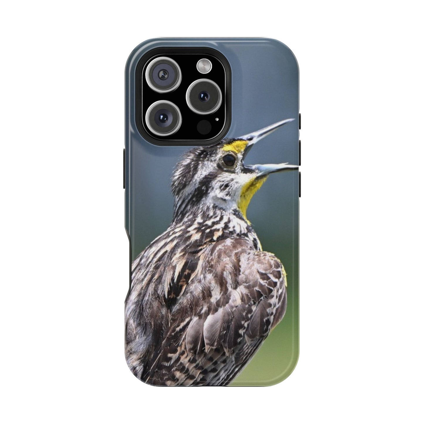 Western Meadowlark Photo Phone Case — Impact-Resistant Protective Cover