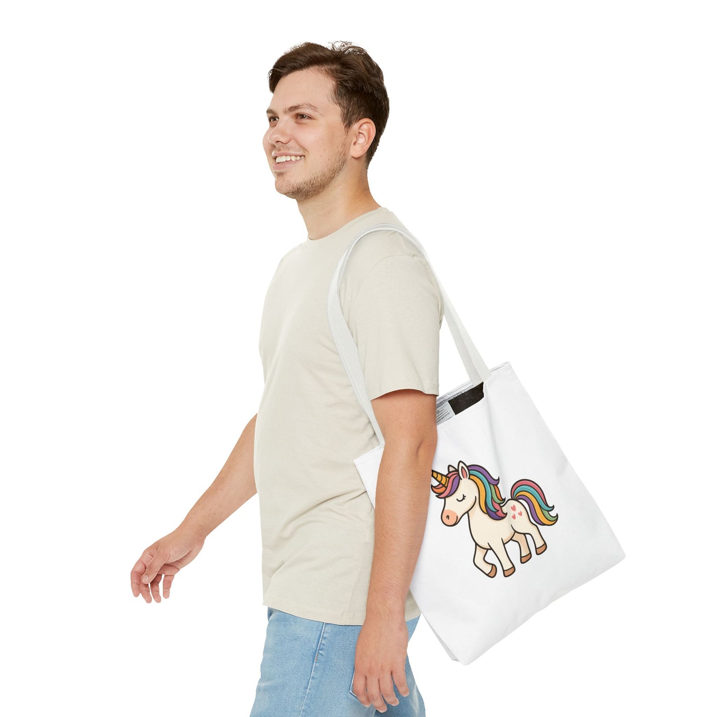 Whimsical Unicorn Tote Bag, Cute Daily Purse, Artsy Gift, Eco-Friendly Shopper, Fun Beach Bag, Magical Adventure Companion