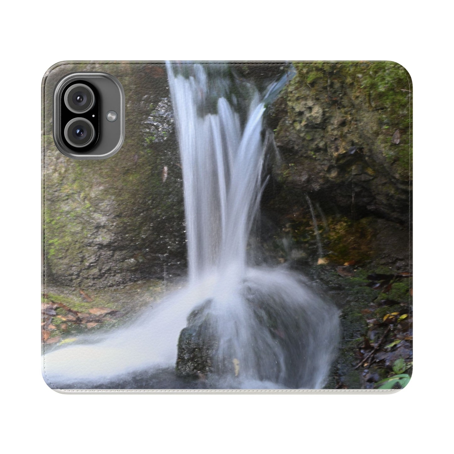 Scenic Waterfall Flip Case, Nature Phone Wallet, Eco-Friendly Phone Accessory, Gift for Nature Lovers, Travel Must-Have