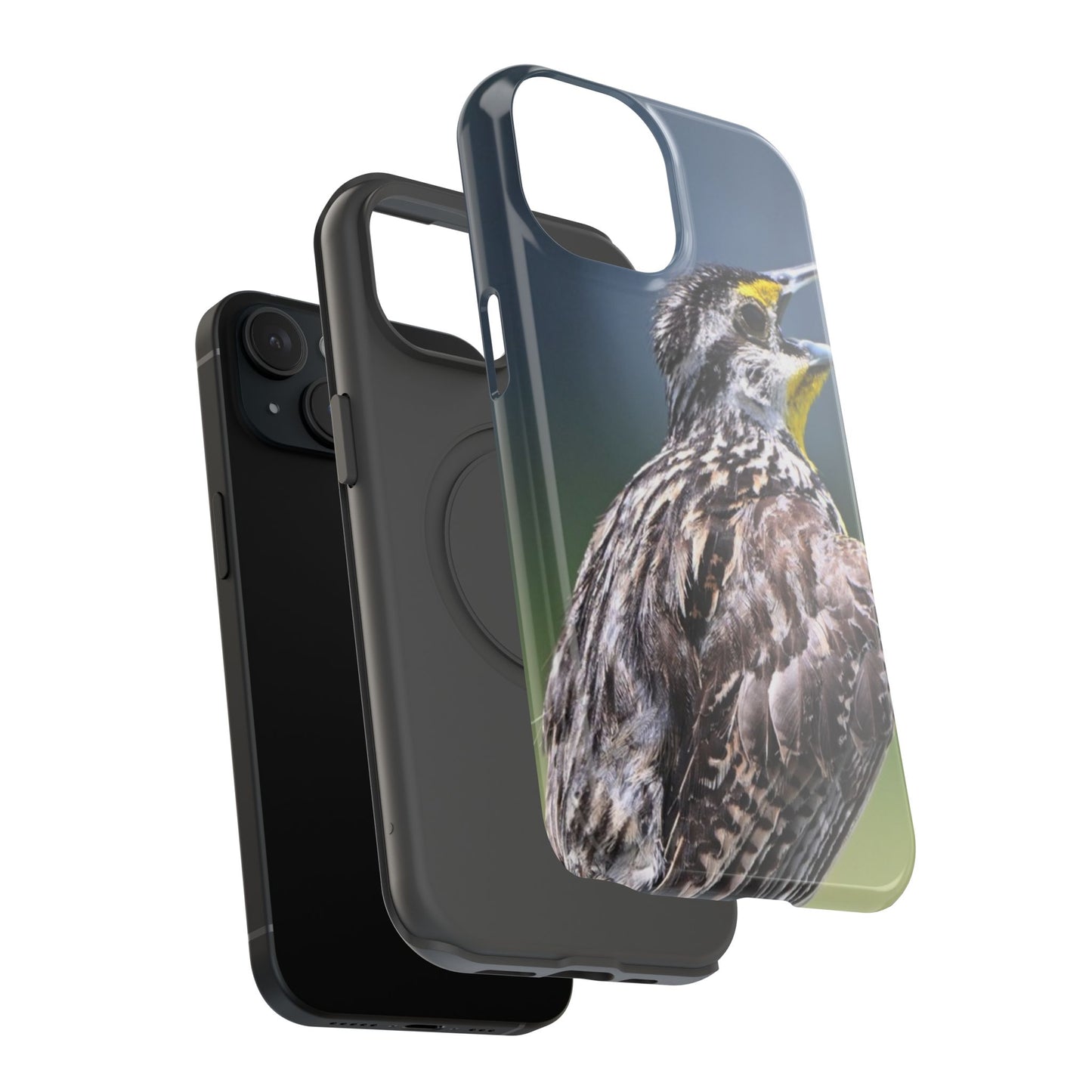 Western Meadowlark Photo Phone Case — Impact-Resistant Protective Cover
