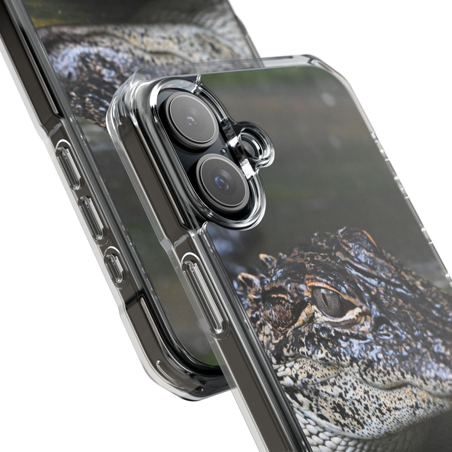 Clear Impact Phone Cases featuring Unique Wildlife Design, Alligator Art, Eco-Friendly Protection, Perfect Gift for Nature Lovers, [...]