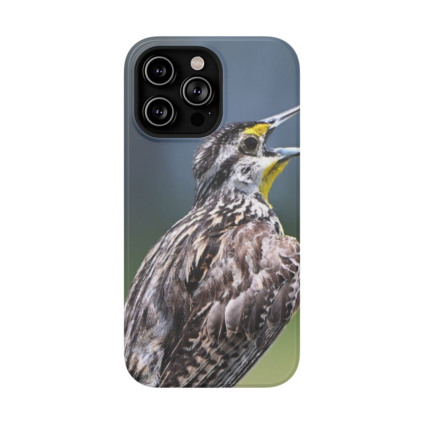 Western Meadowlark Photo Phone Case — Impact-Resistant Protective Cover
